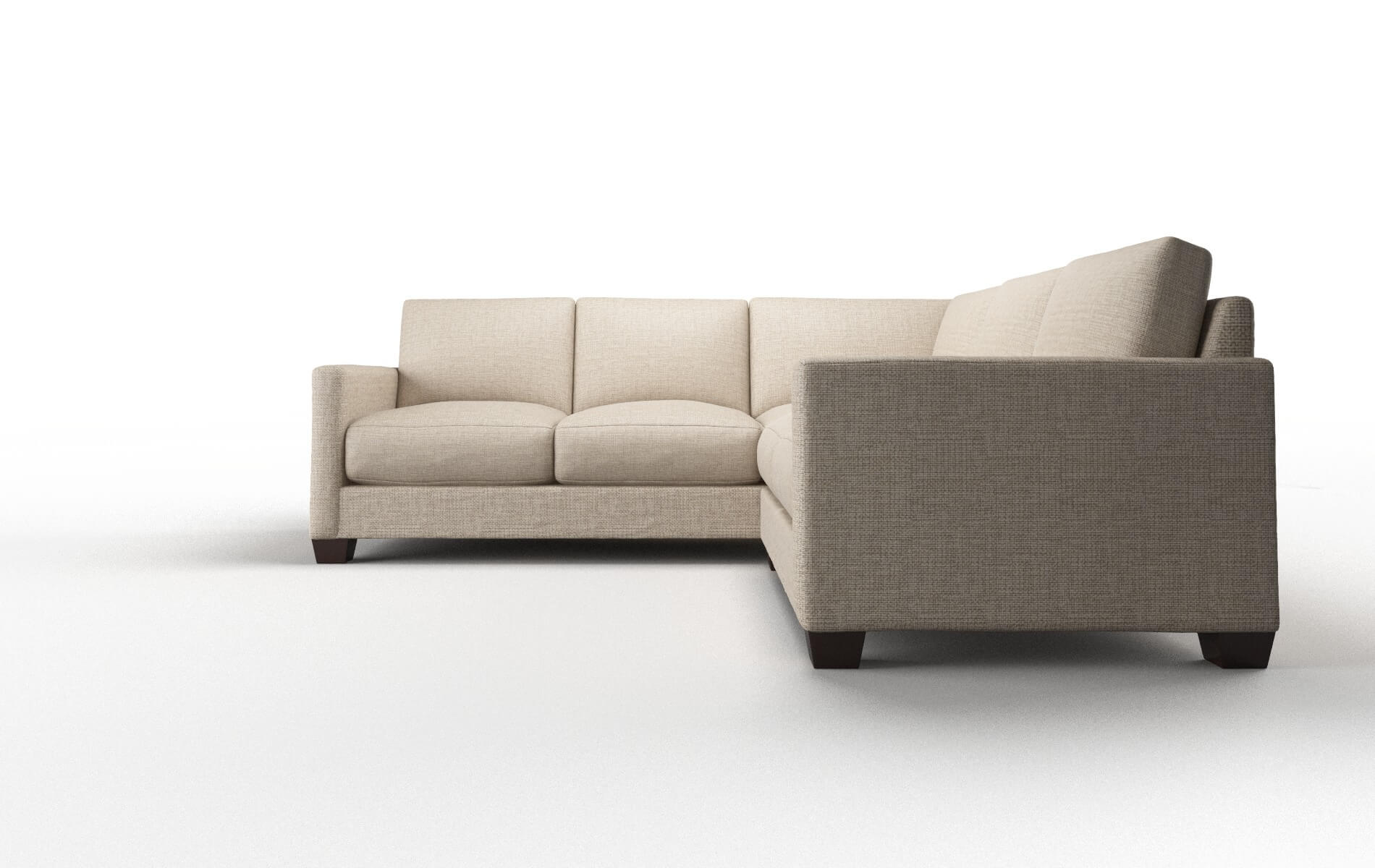 Dresden Sosoftness 74 Sectional espresso legs 5