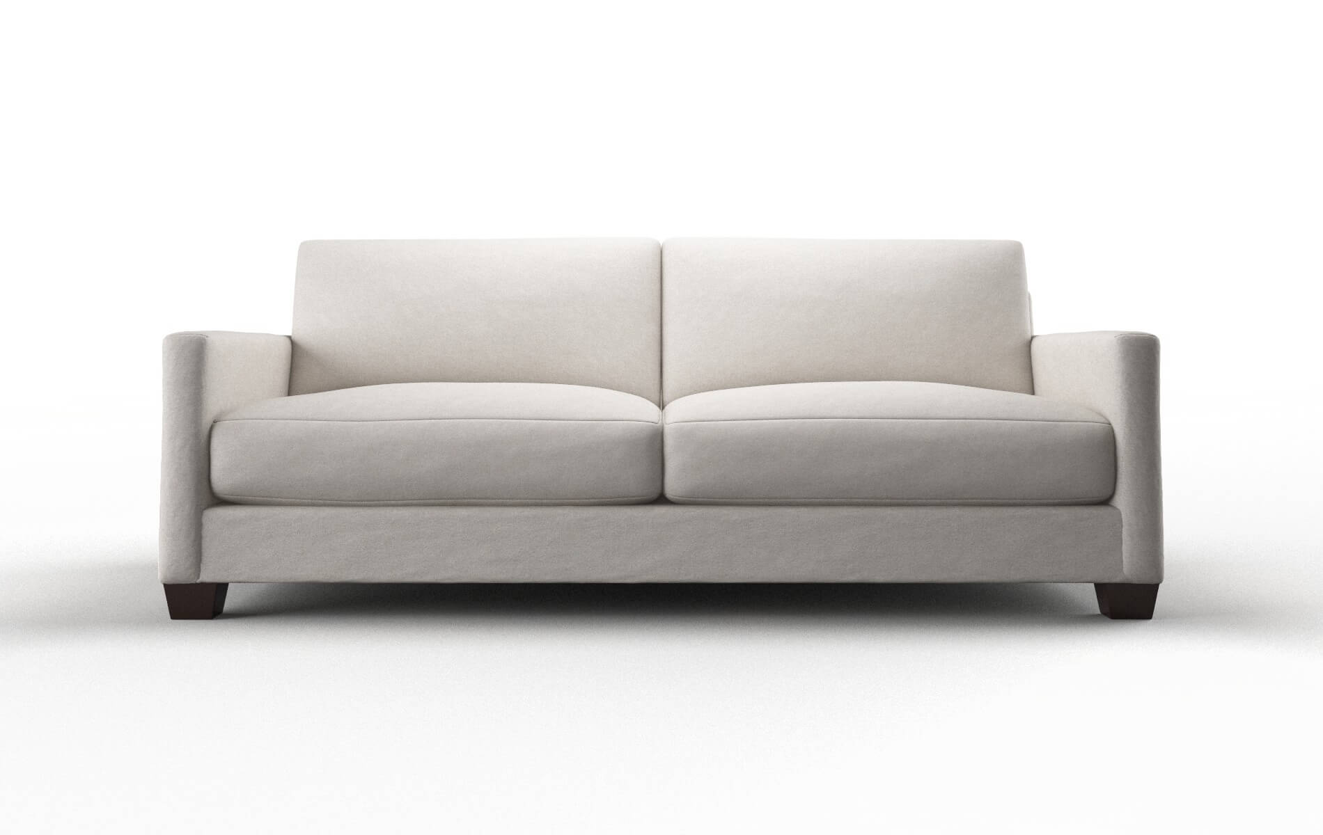 Dresden Suave Dove Sofa espresso legs 1