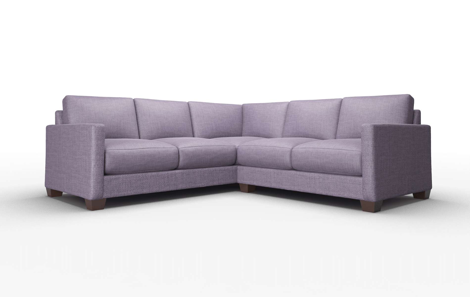 Dresden Tess blackberry Sectional Espresso Legs  1