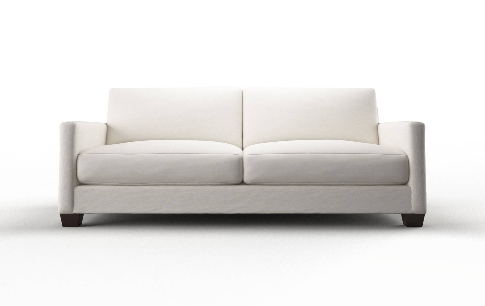 Dresden Venice eggshell Sofa Espresso Legs  1