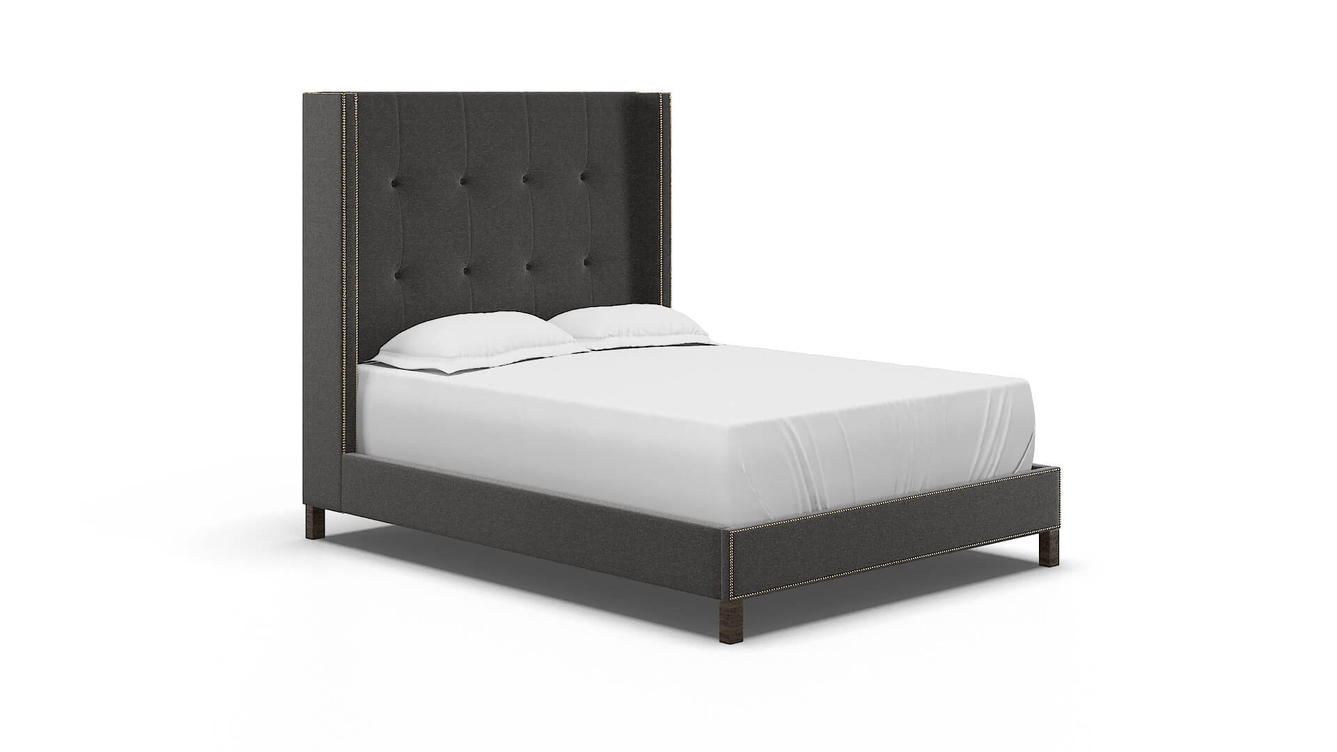 Elias Avenger Denim Bed espresso legs 2