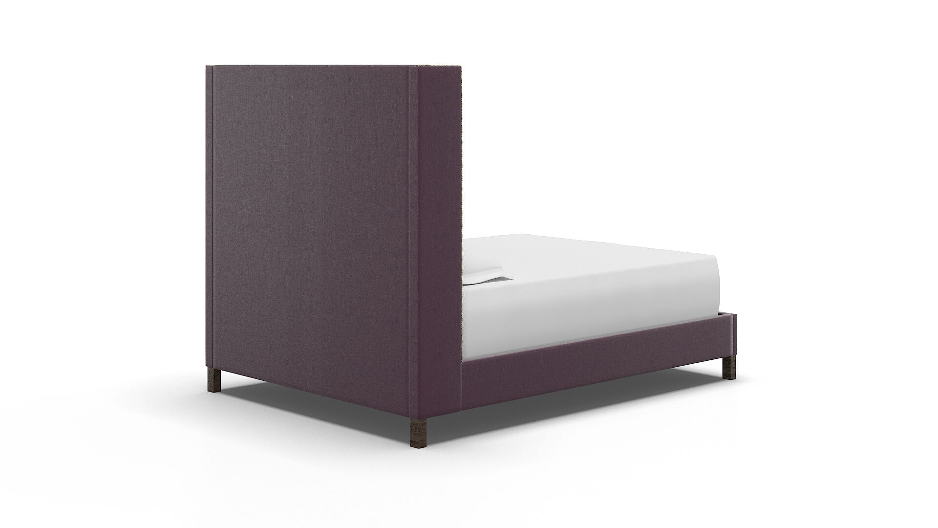 Elias Bella Aubergine Bed espresso legs 4