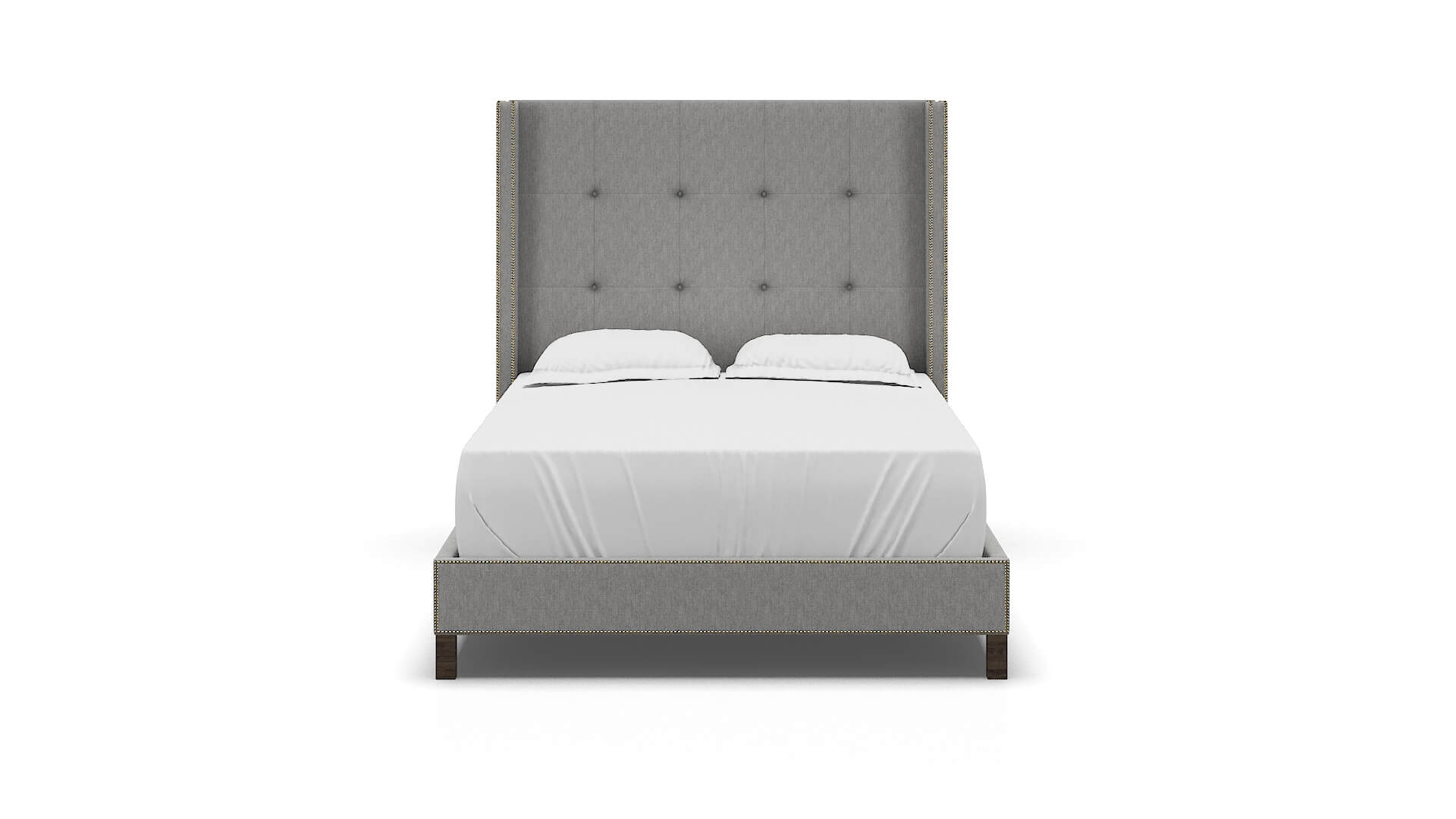 Elias Bungalow Graphite Bed espresso legs 1