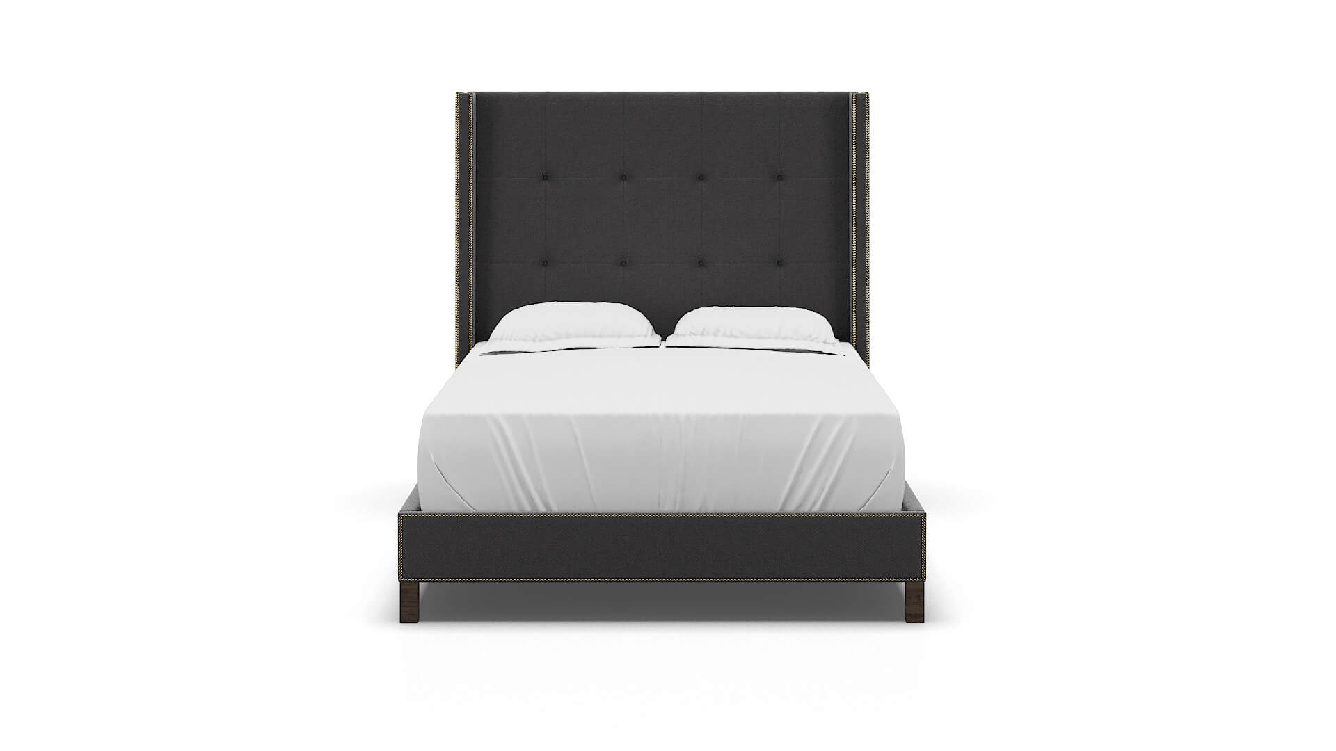 Elias Catalina Charcoal Bed espresso legs 1