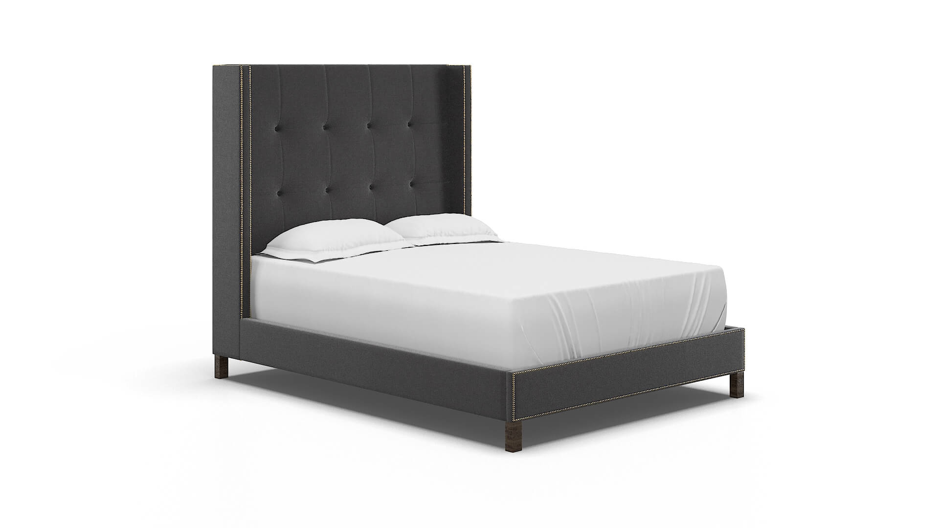 Elias Catalina Charcoal Bed espresso legs 2