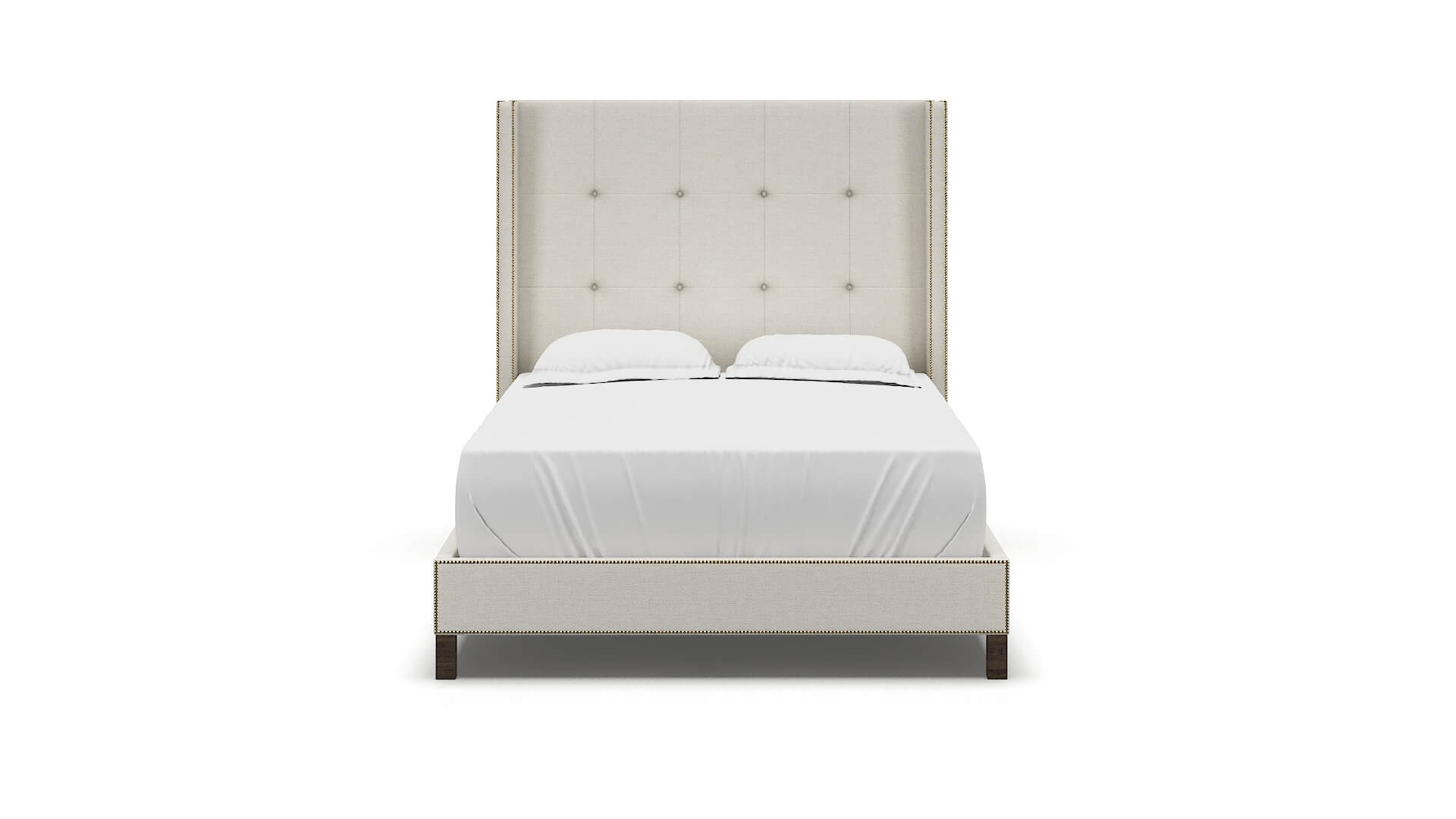 Elias Catalina Ivory Bed espresso legs 1