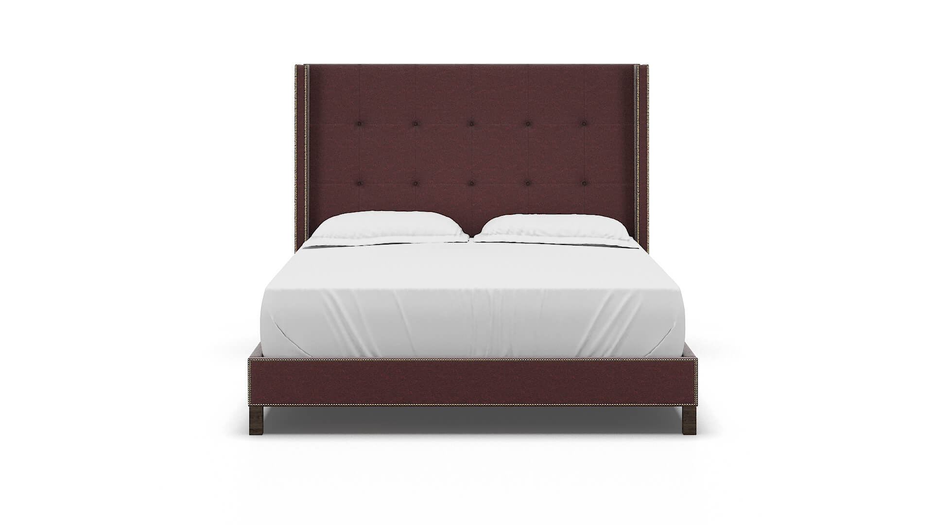 Elias Derby Berry Bed King espresso legs 1