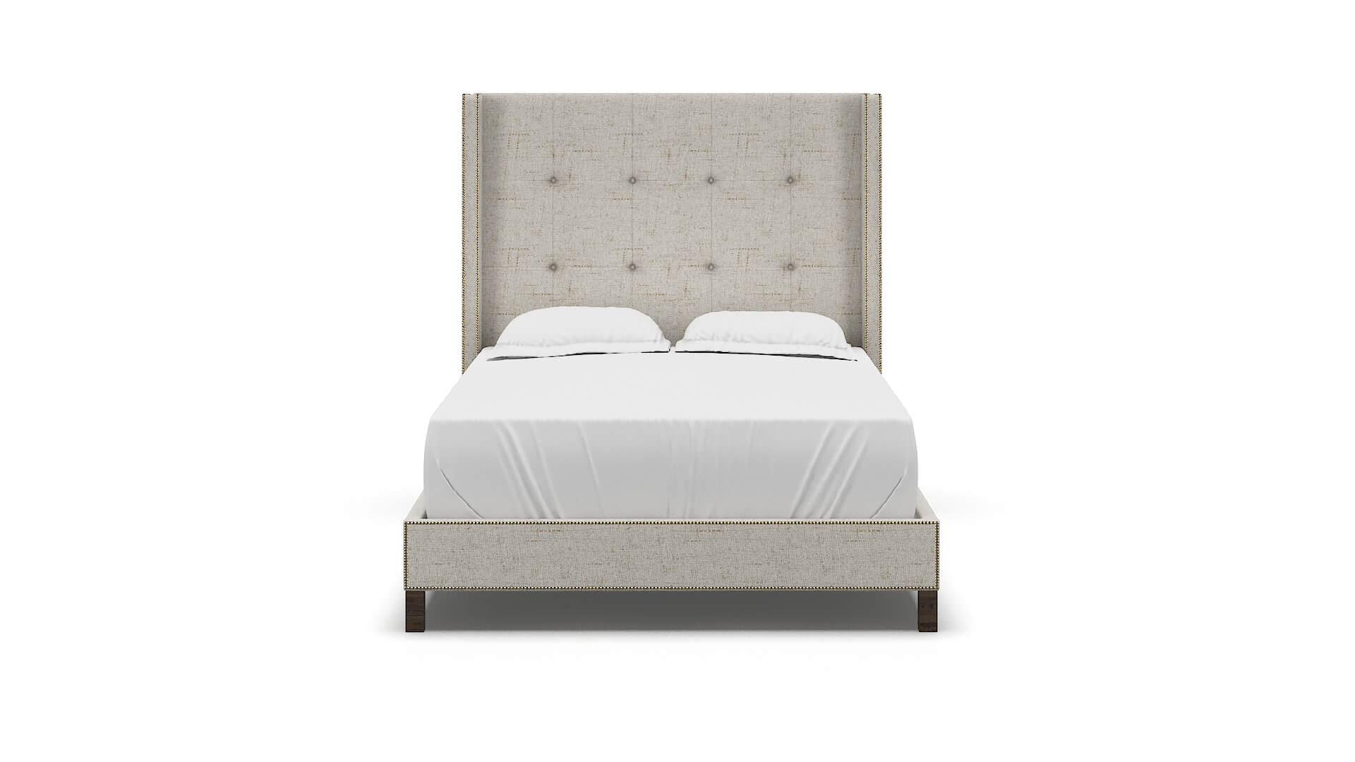 Elias Derby Taupe Bed espresso legs 1