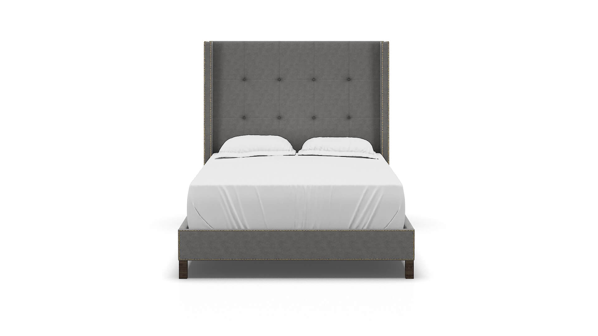 Elias Dream_d Charcoal Bed espresso legs 1