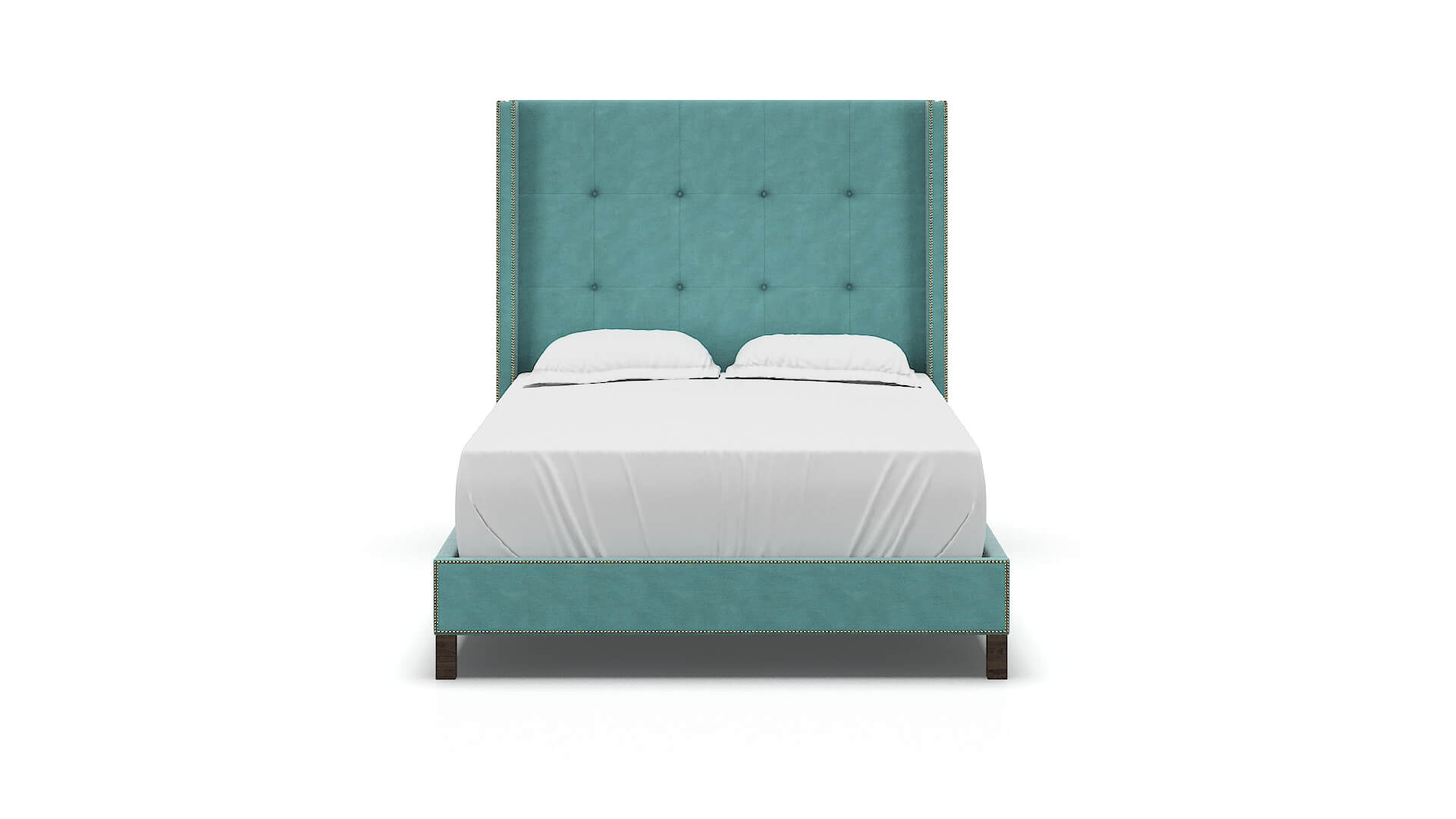 Elias Dream_d French_blue Bed espresso legs 1