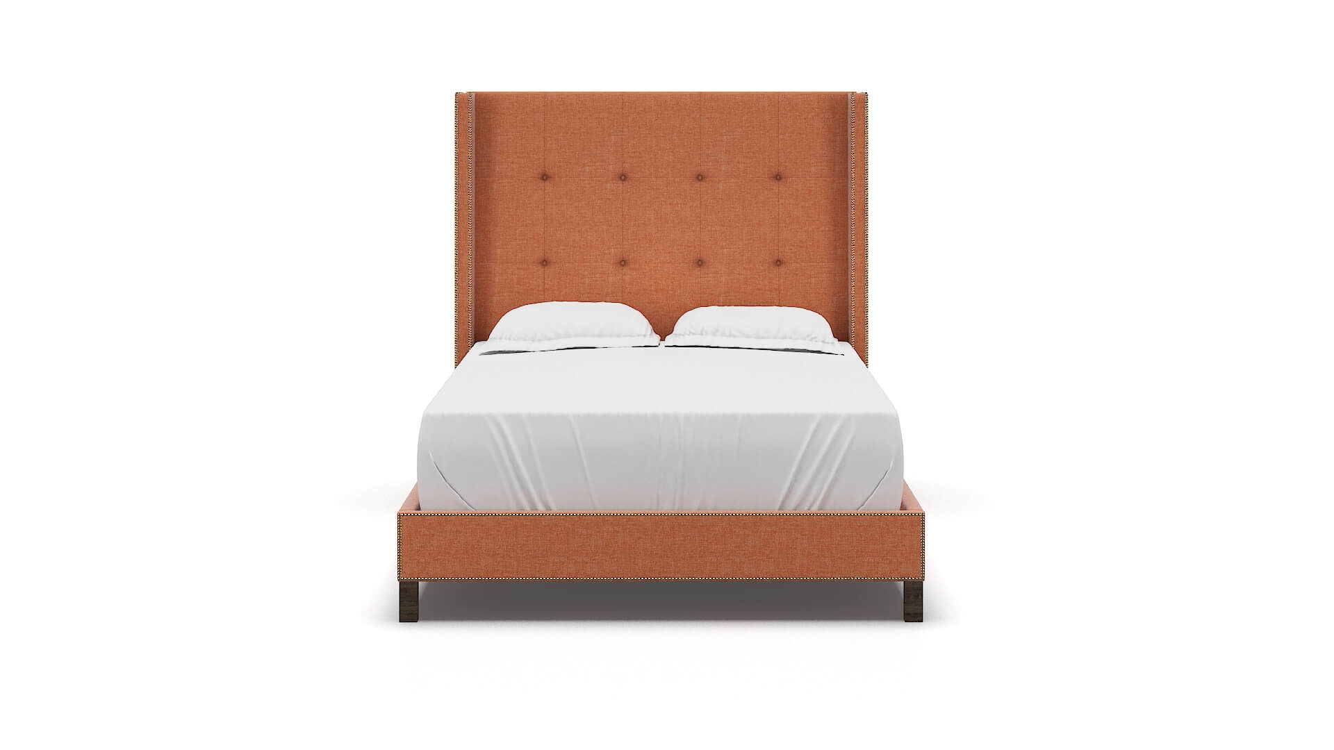 Elias Hepburn Appricot Bed espresso legs 1