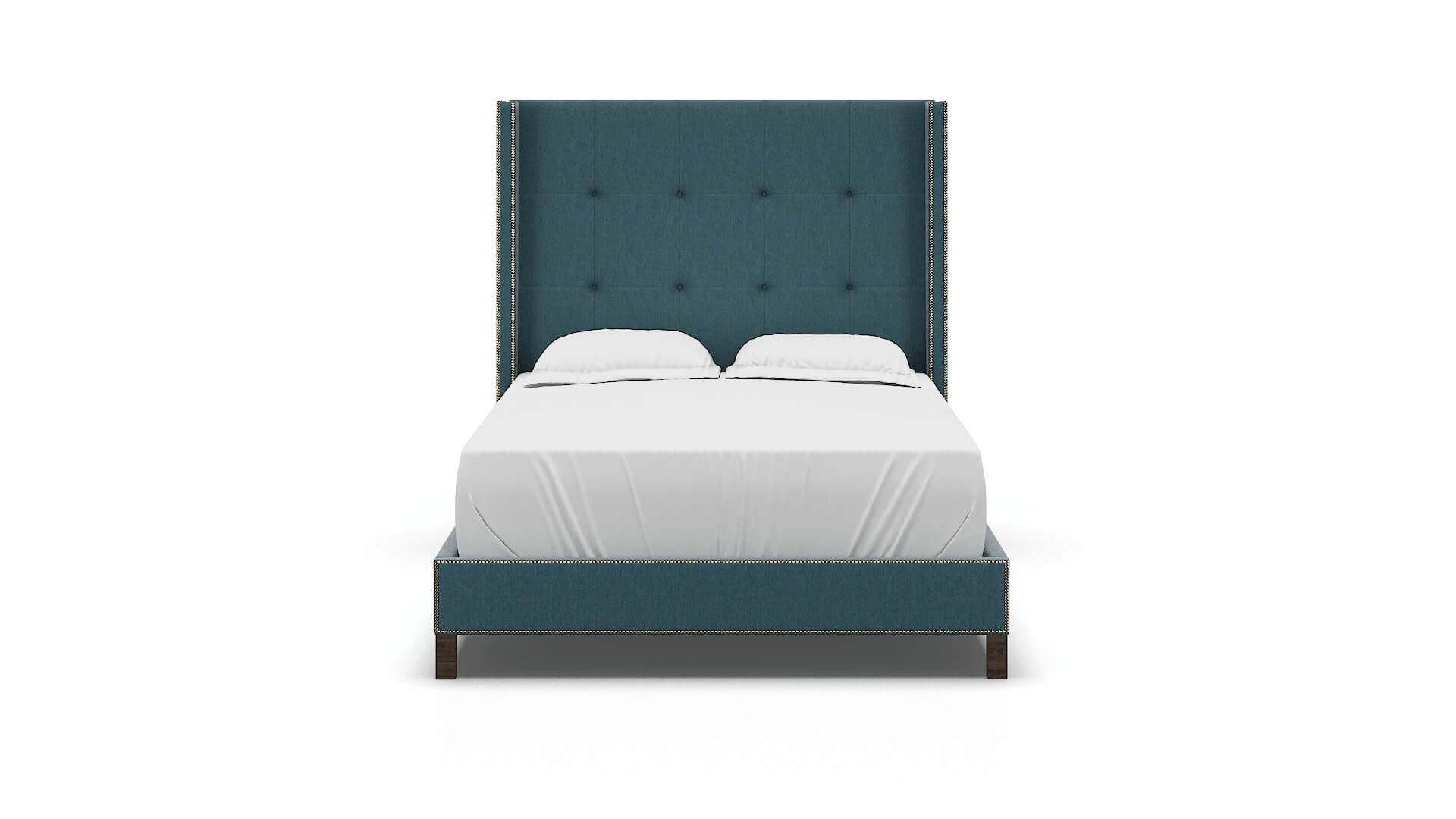 Elias Hepburn Teal Bed espresso legs 1