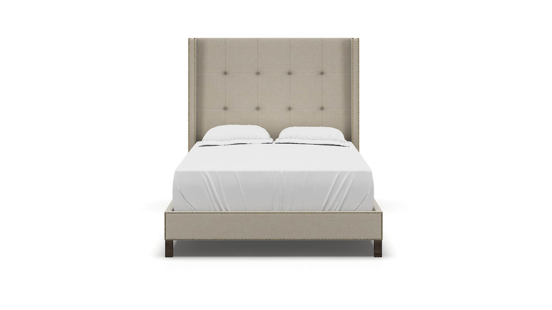 Elias Keylargo Almond Bed espresso legs 1