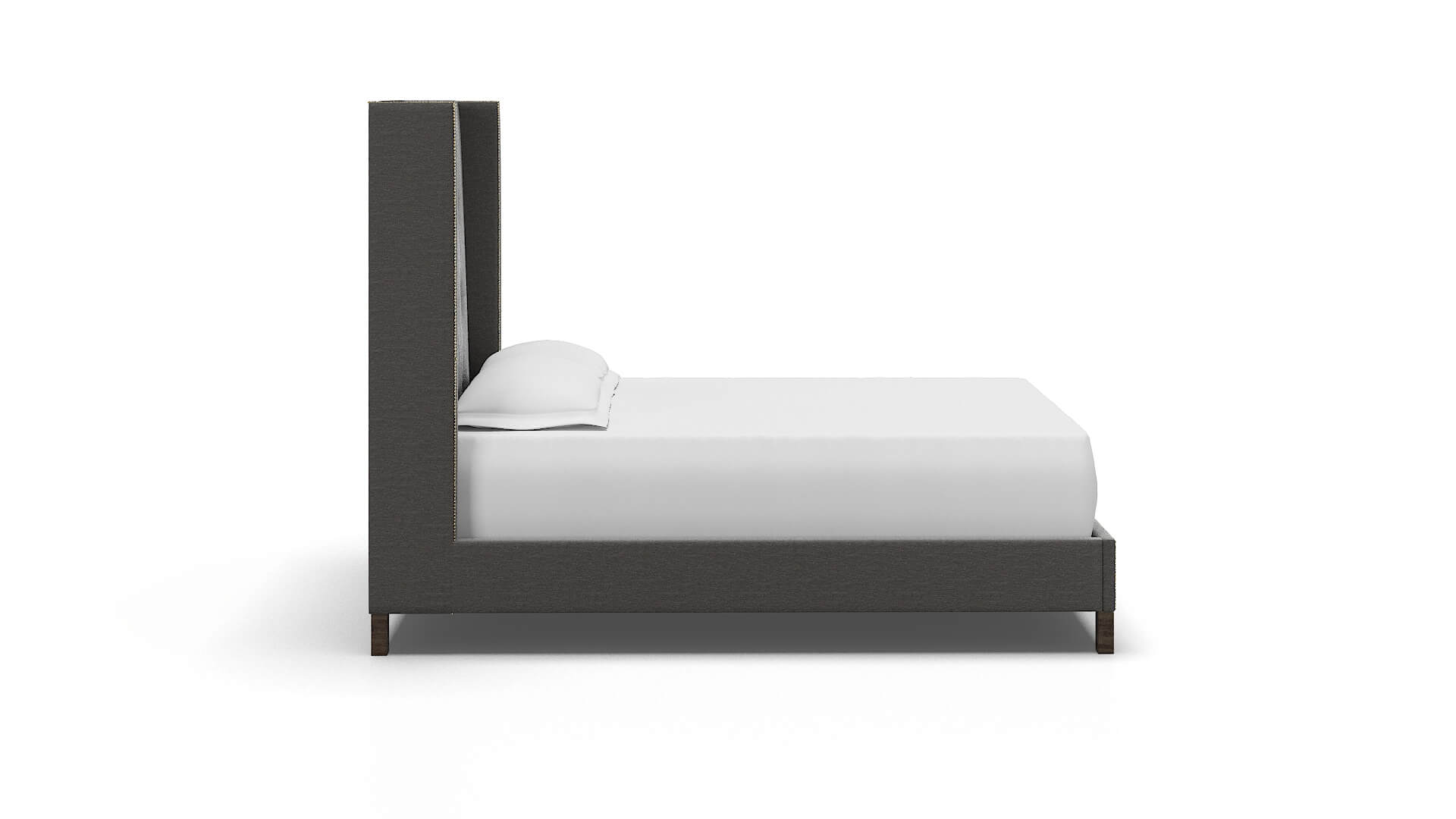 Elias Oscar Grey Bed espresso legs 3