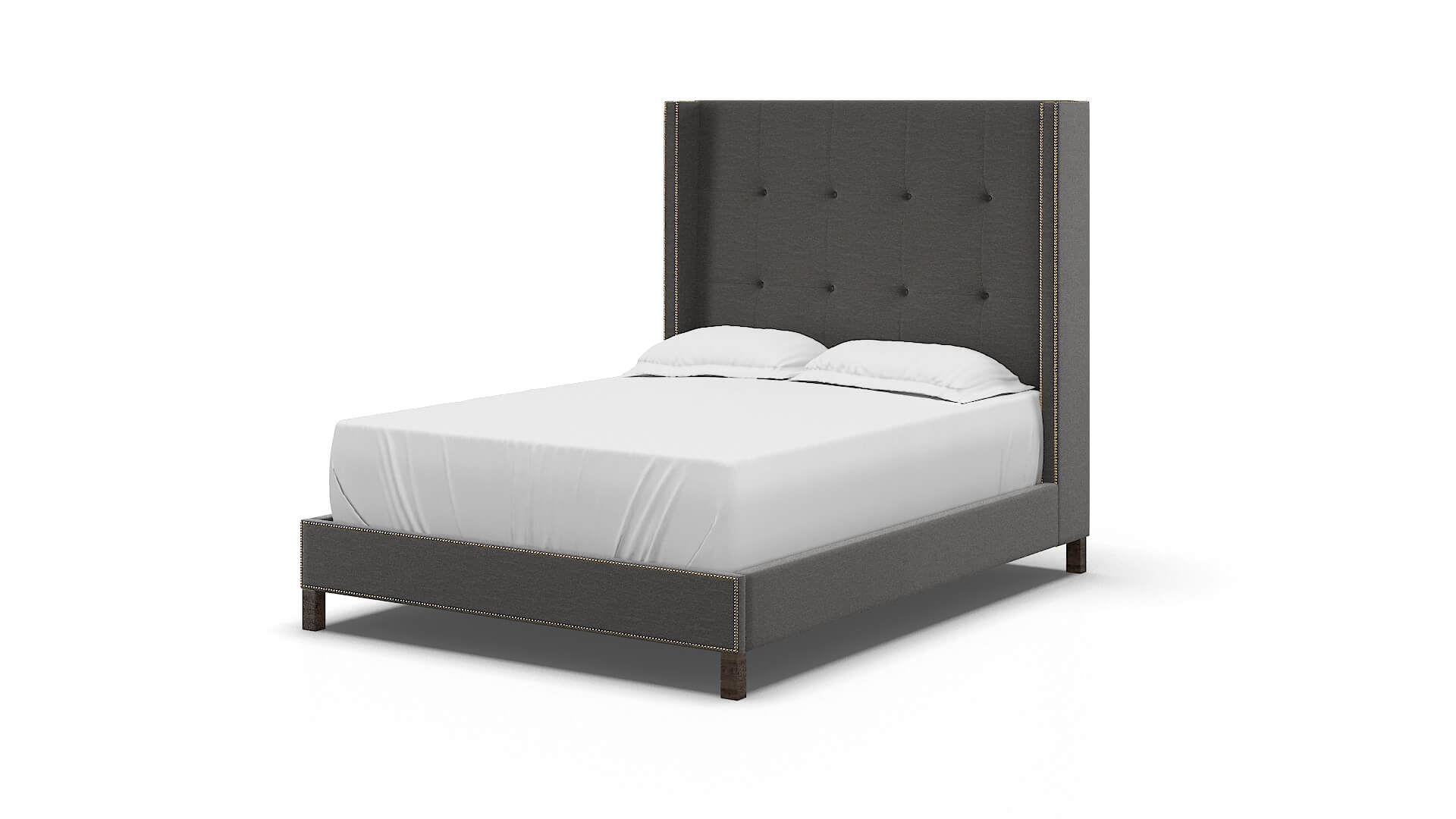 Elias Oscar Grey Bed espresso legs 5