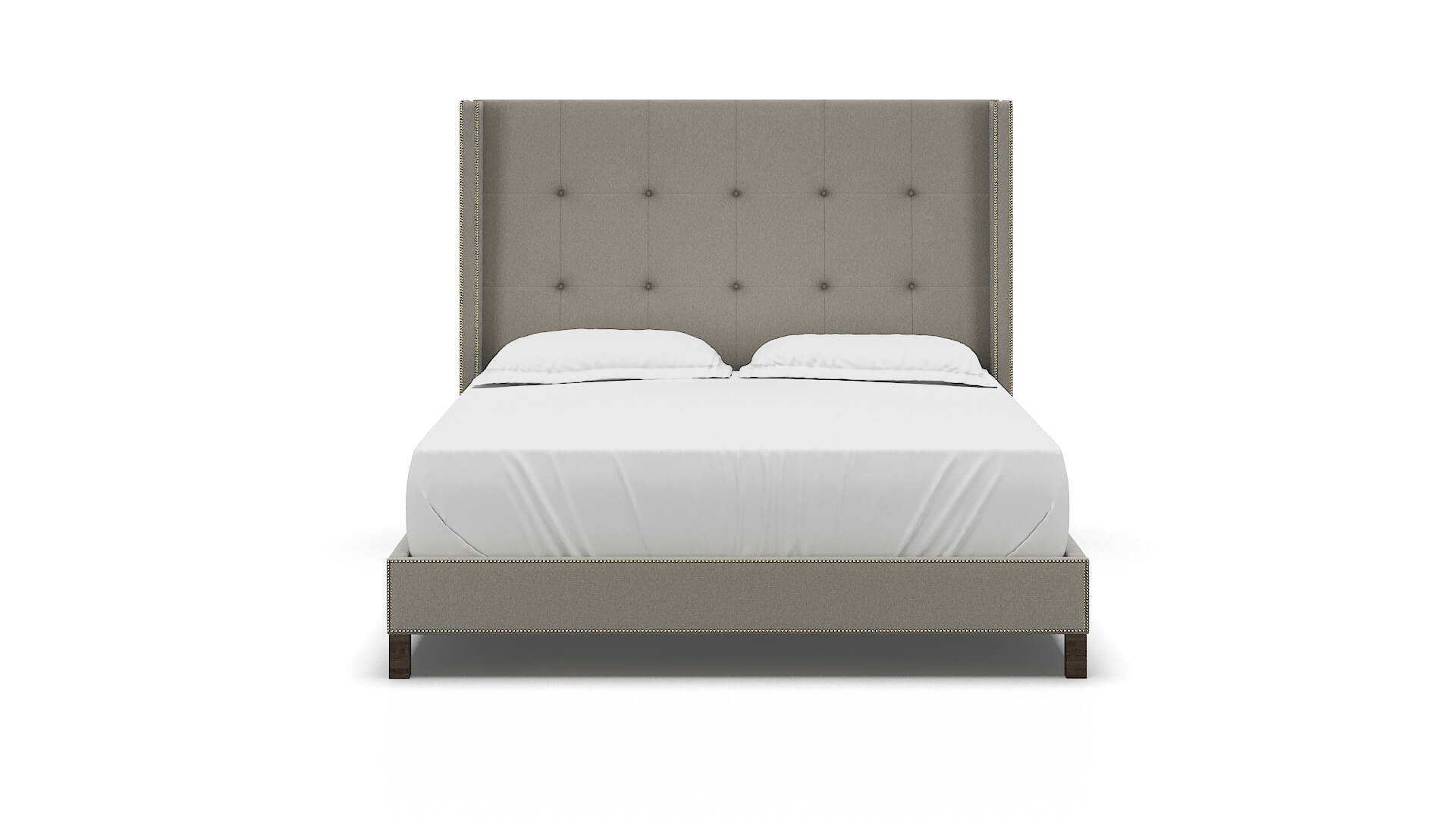 Elias Oscar Silver Bed King espresso legs 1