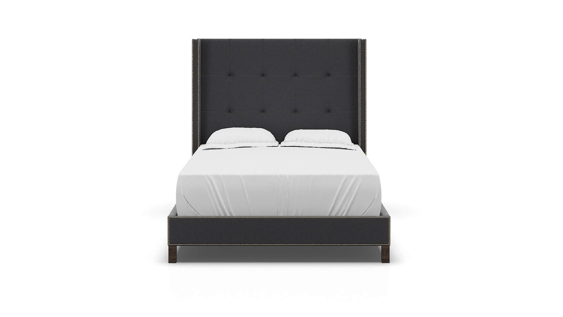 Elias Parker Charcoal Bed espresso legs 1