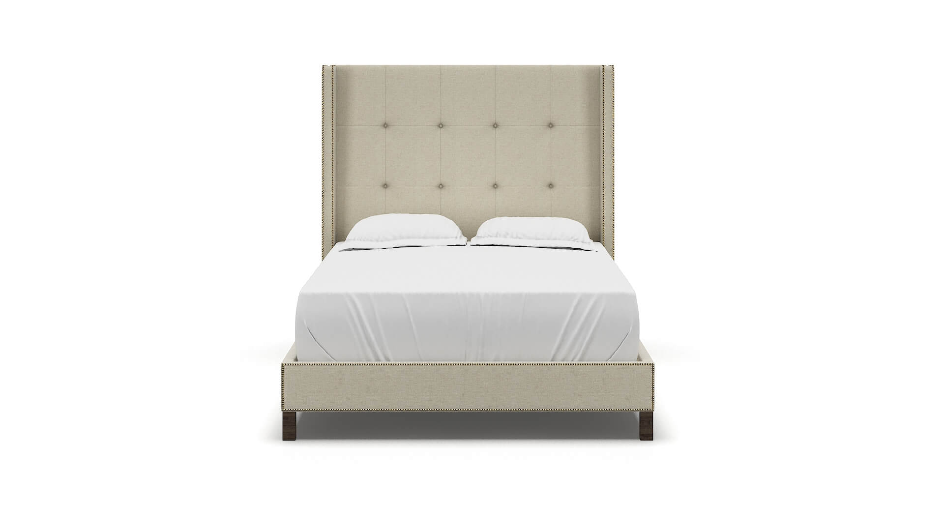 Elias Phoenix Ivory Bed espresso legs 1