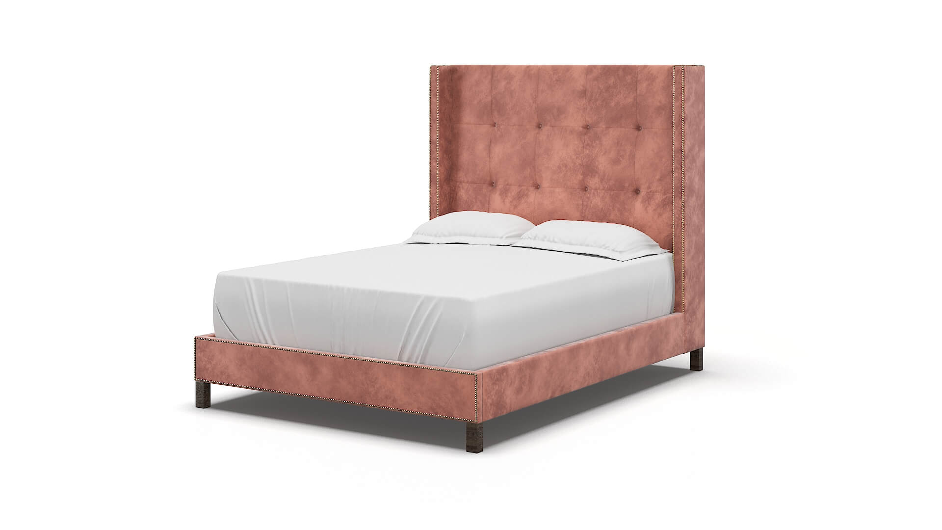 Elias Royale Blush Bed espresso legs 5