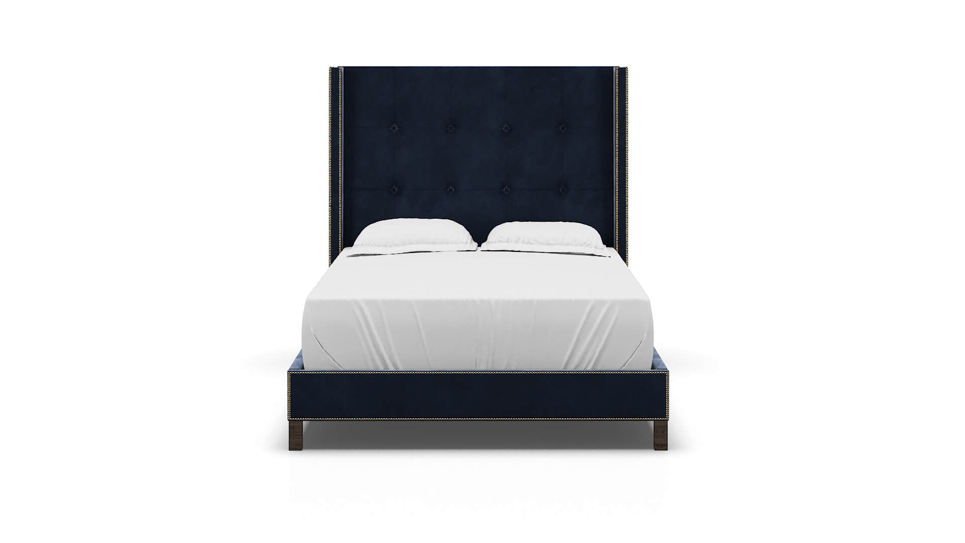 Elias Royale Cobalt Bed espresso legs 1