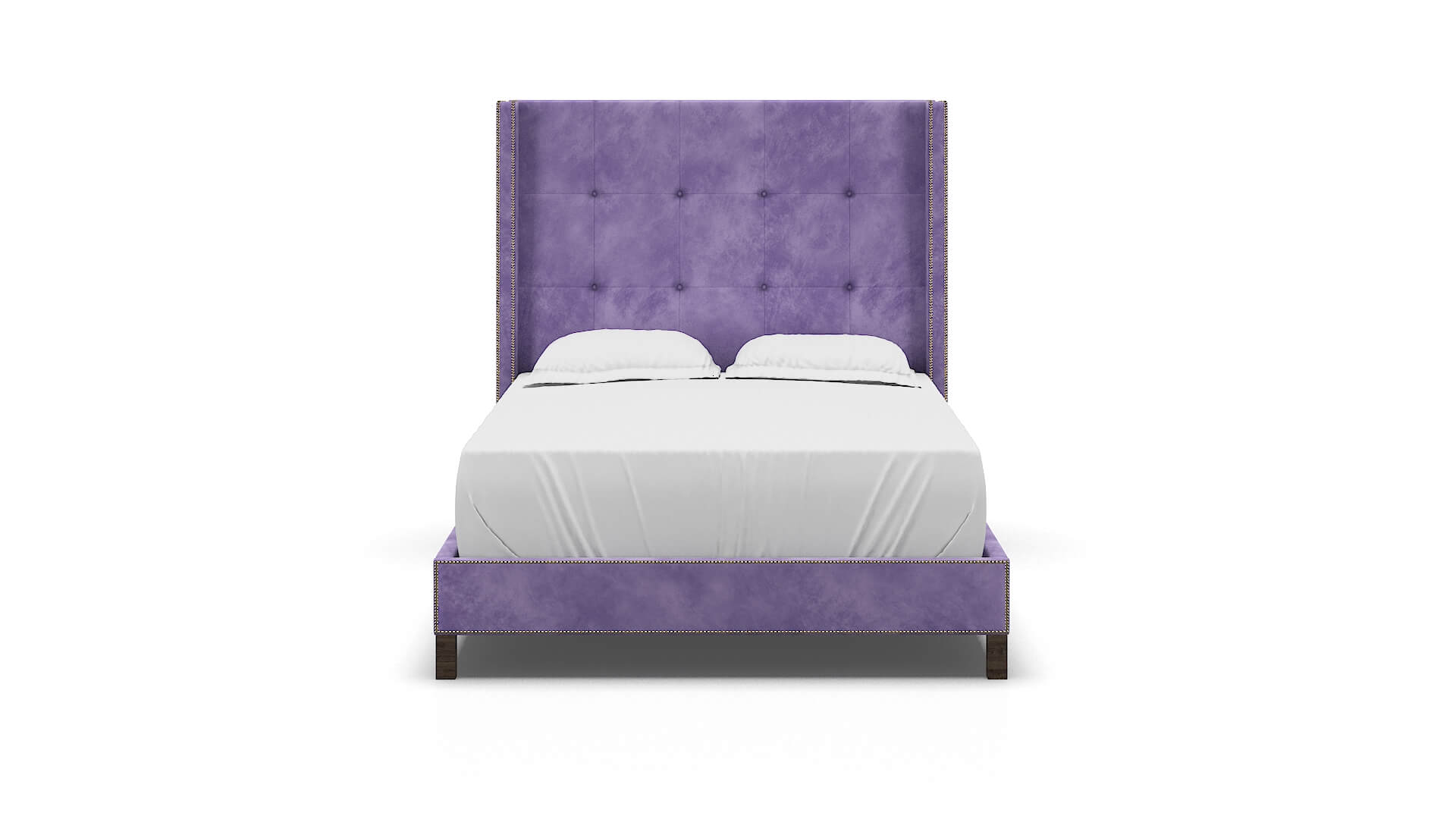 Elias Royale Lavender Bed espresso legs 1