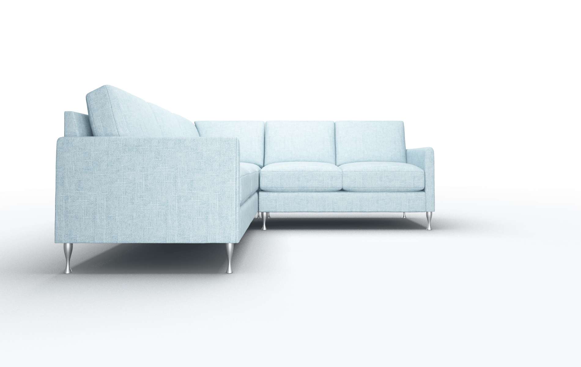 Eureka Atlas Turquoise Sectional metal legs 2