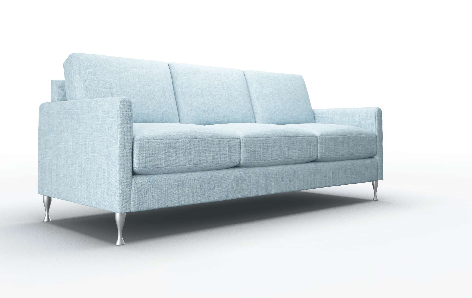 Eureka Atlas Turquoise Sofa metal legs 2