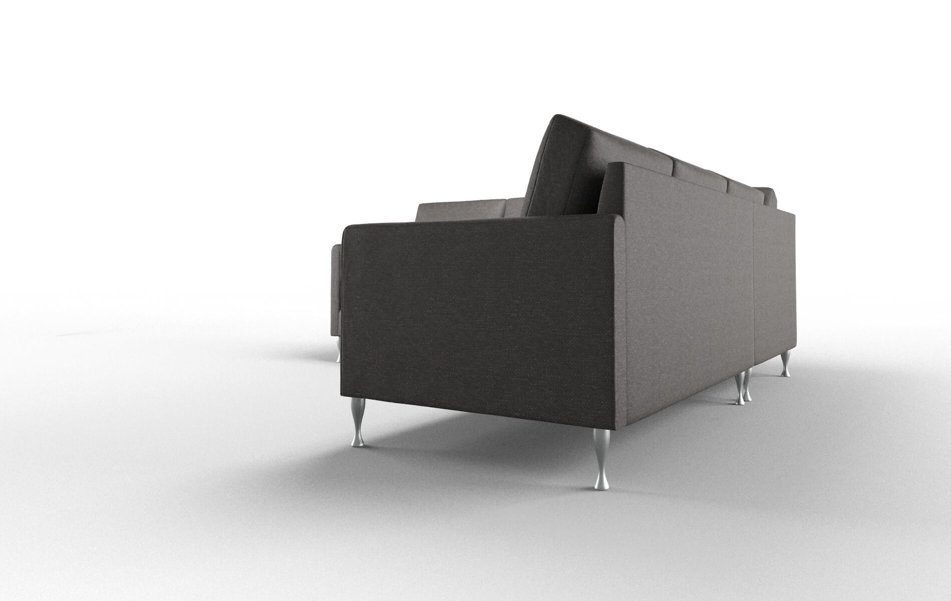 Eureka Avenger Denim Sectional metal legs 4