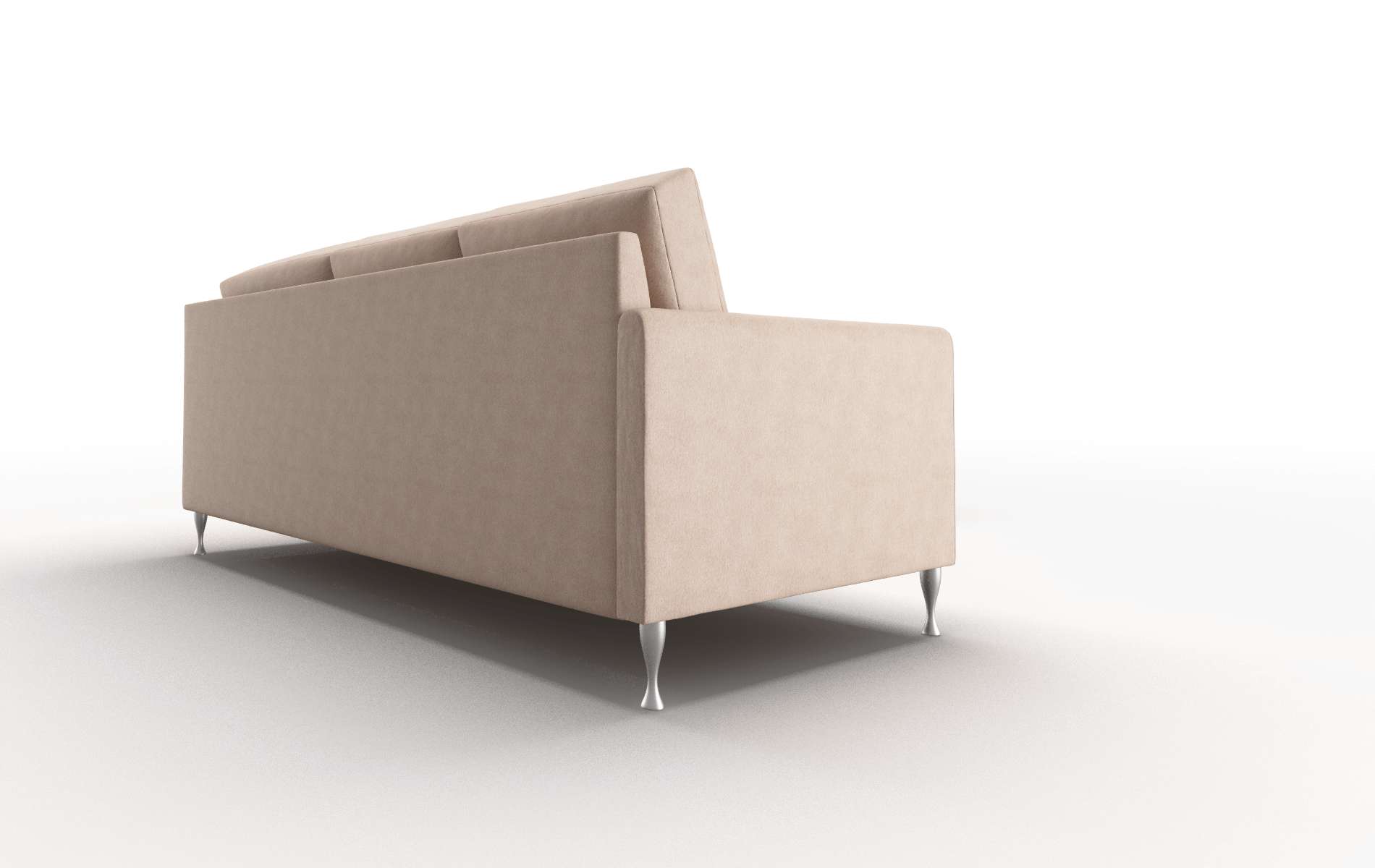 Eureka Bella Cocoa Sectional metal legs 3