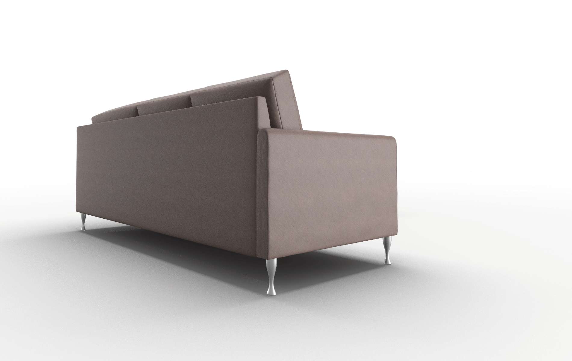 Eureka Bella Espresso Sectional metal legs 3