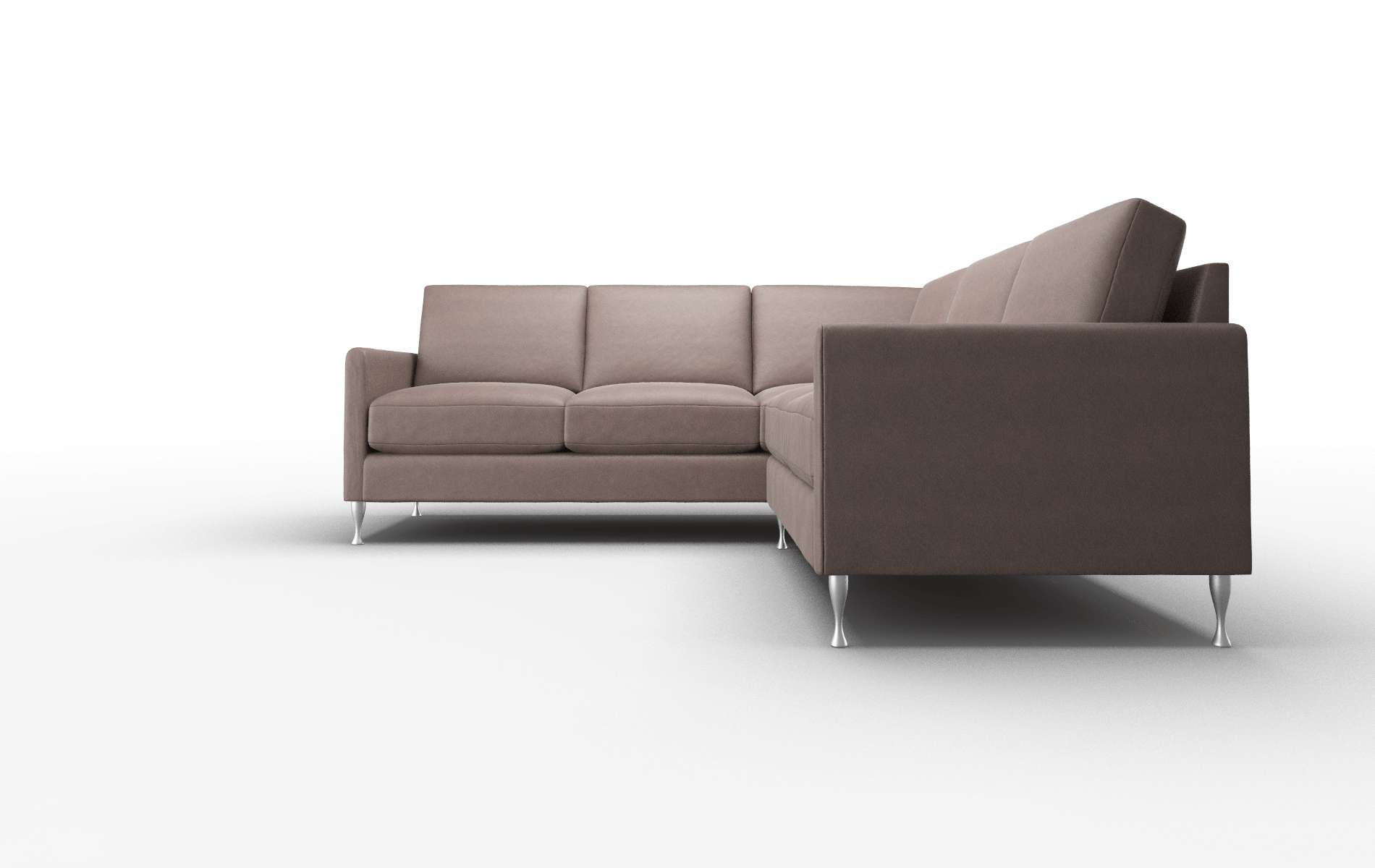 Eureka Bella Espresso Sectional metal legs 5