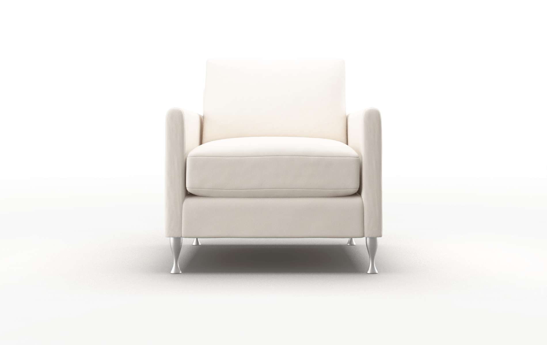 Eureka Blanche milky Chair Metal Legs  1