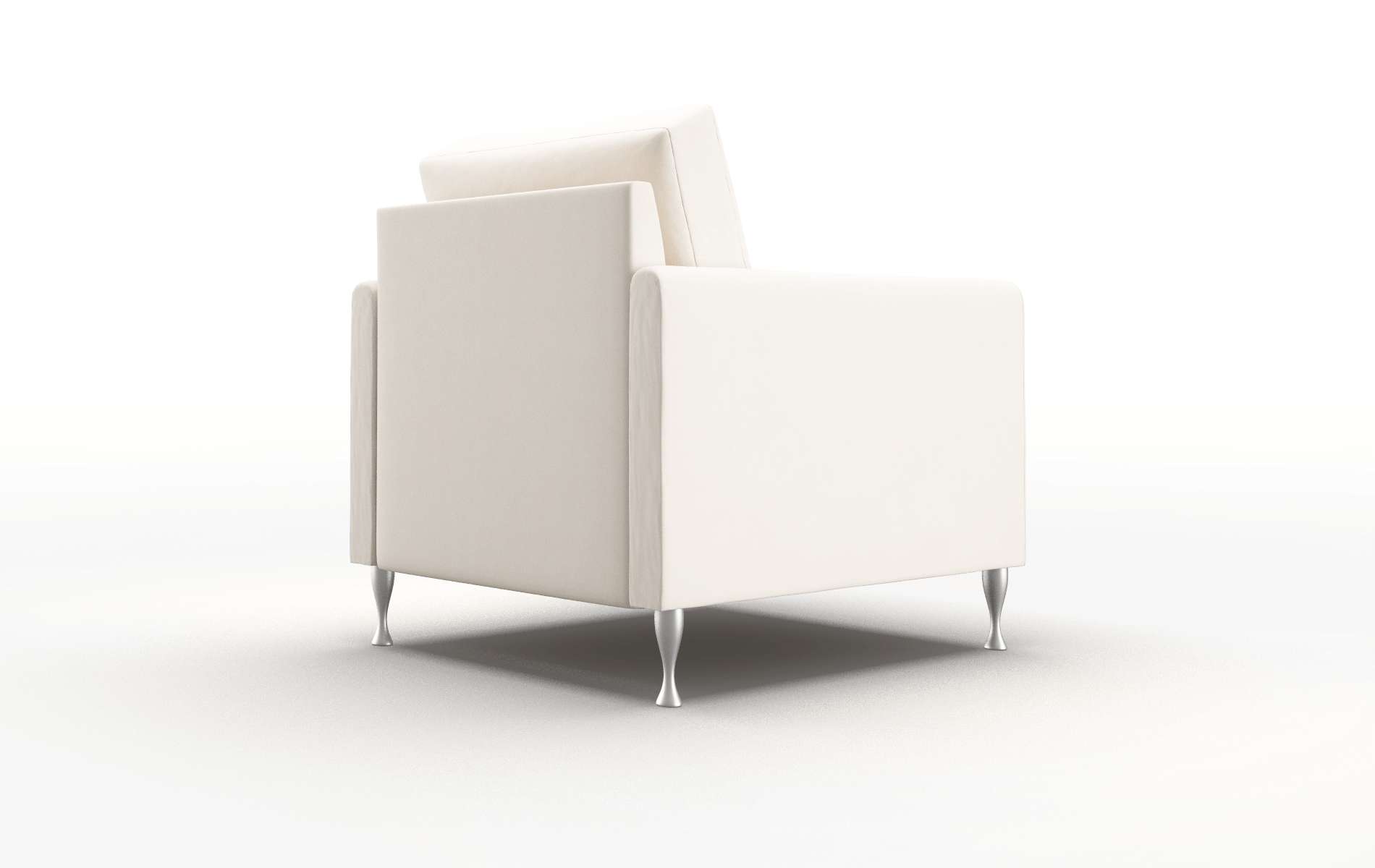 Eureka Blanche Milky Chair metal legs 5