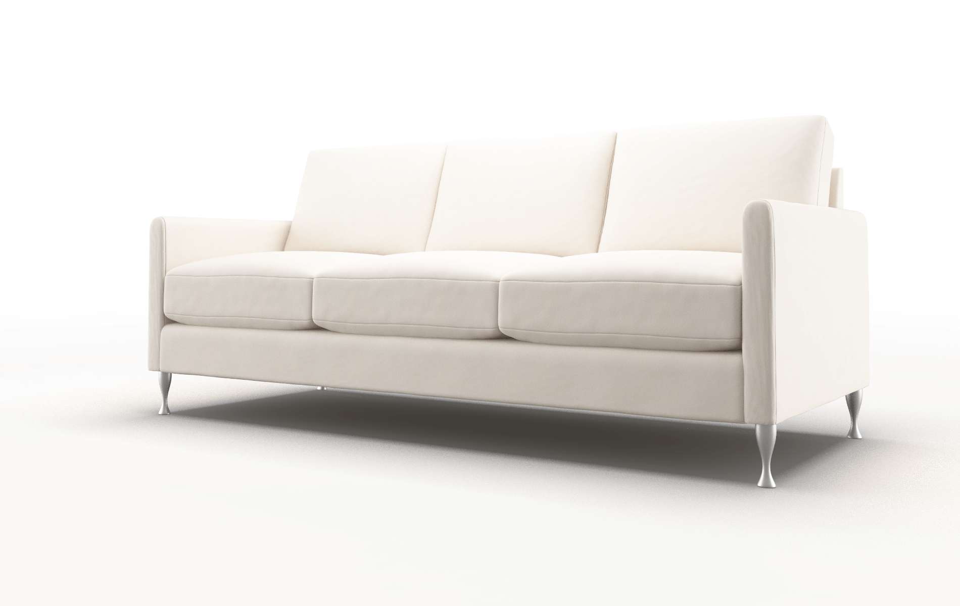 Eureka Blanche Milky Sofa metal legs 4