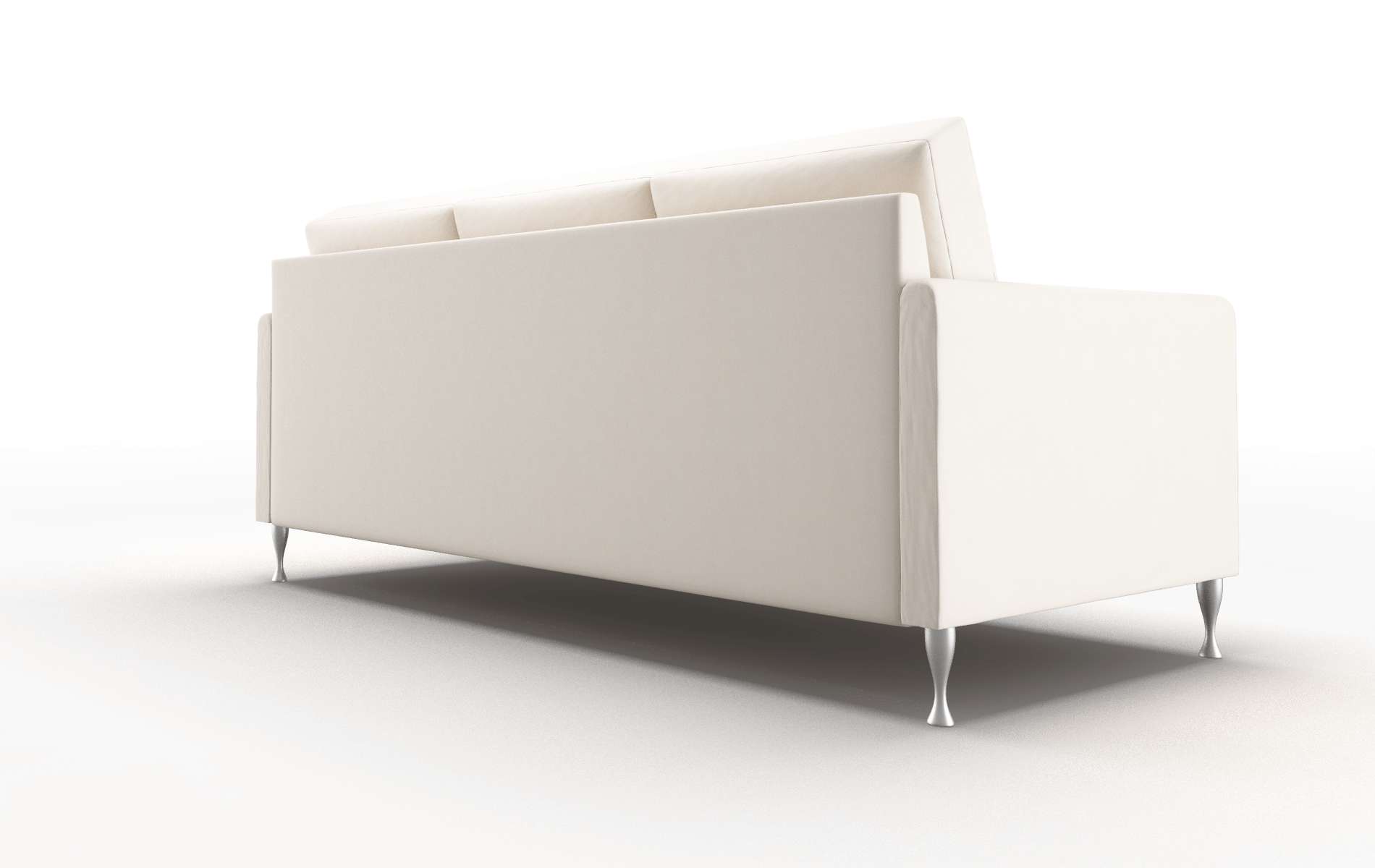 Eureka Blanche Milky Sofa metal legs 5