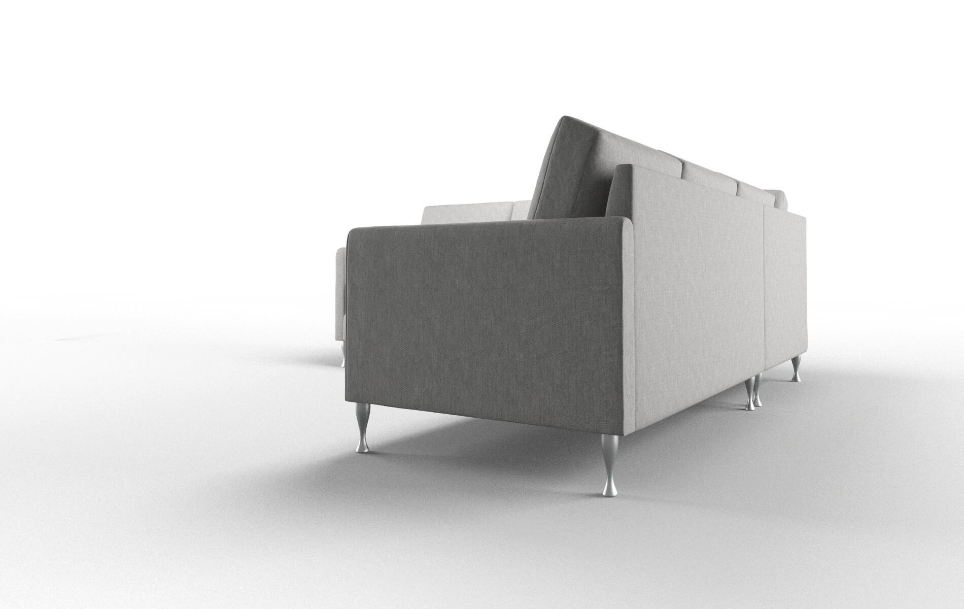 Eureka Bungalow Graphite Sectional metal legs 4