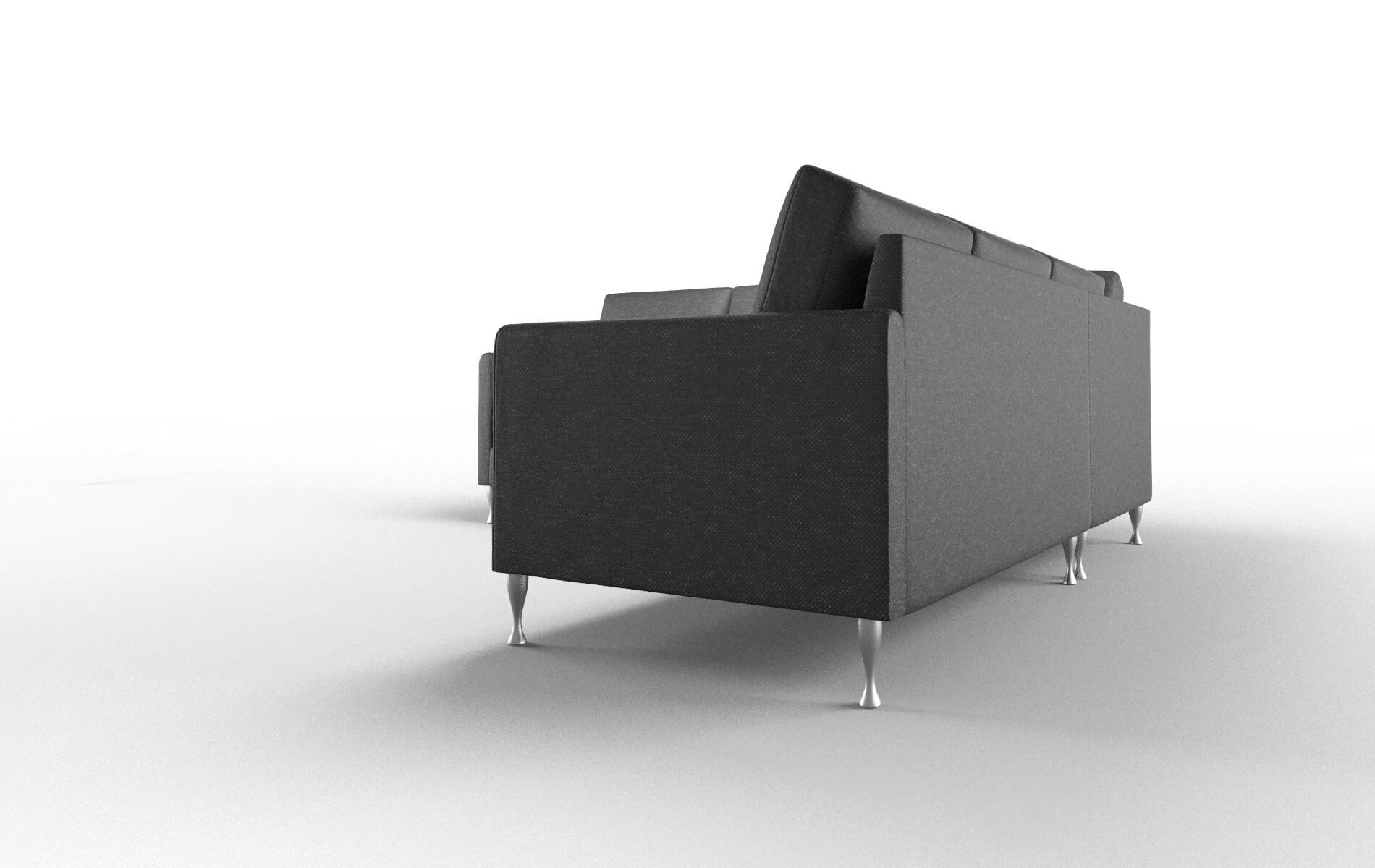 Eureka Chance Denim Sectional metal legs 4