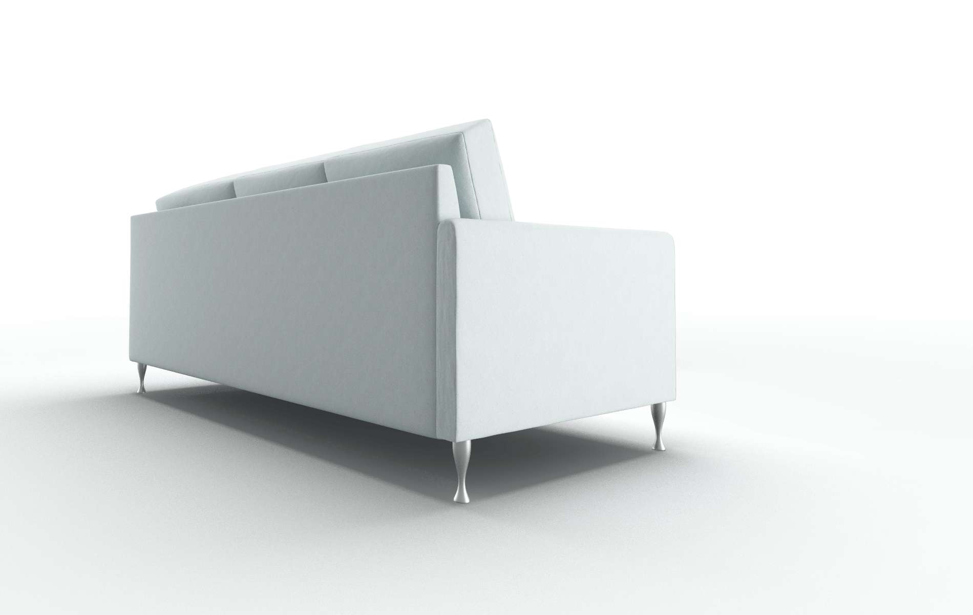 Eureka Clyde Cornflower Sectional metal legs 3