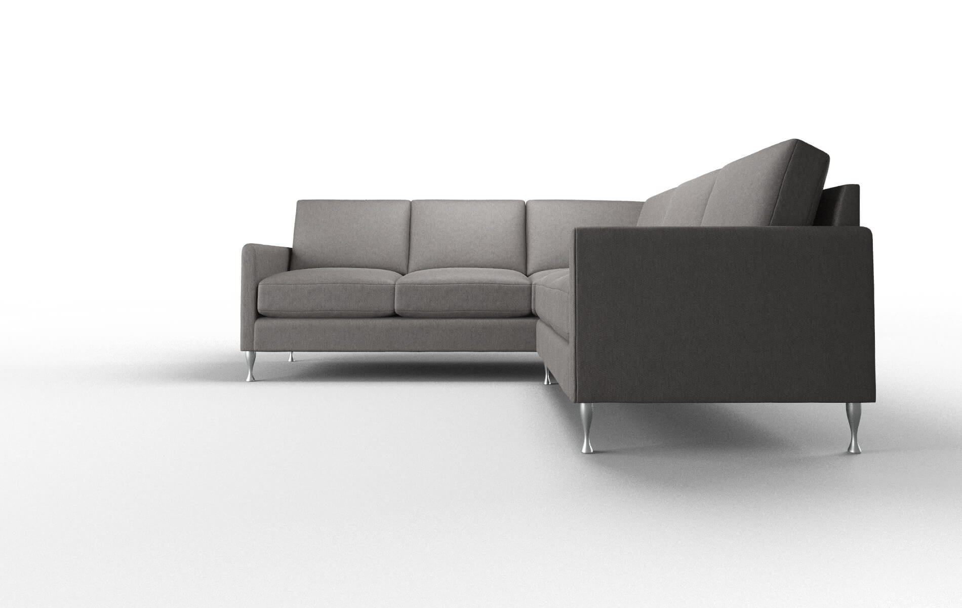 Eureka Cosmo Charcoal Sectional metal legs 5