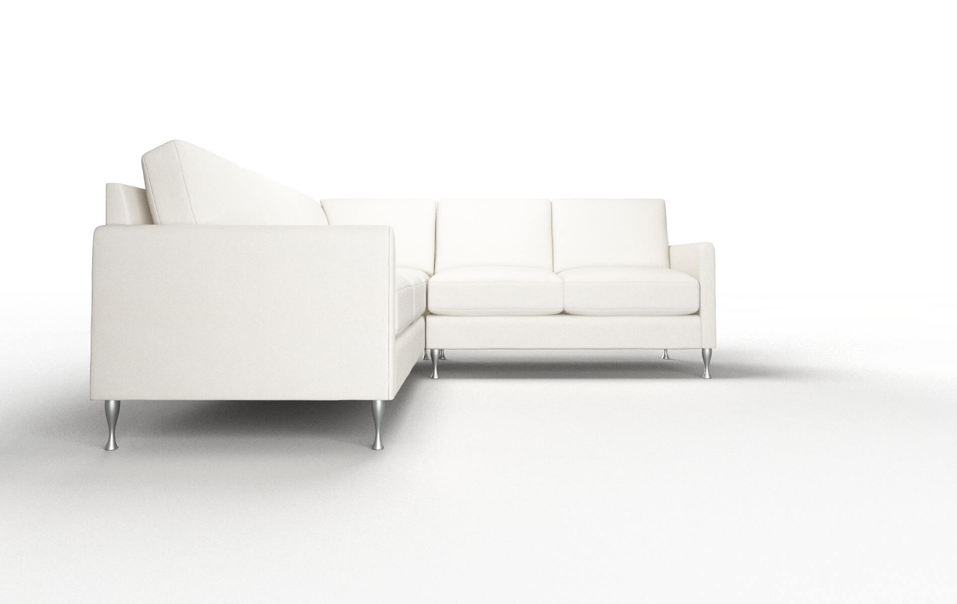 Eureka Cosmo Ivory Sectional metal legs 2