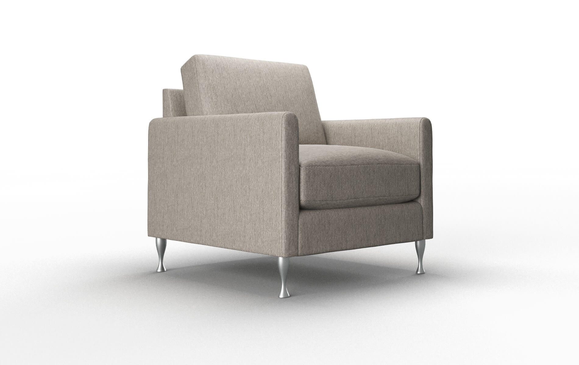 Eureka Cosmo Taupe Chair metal legs 2