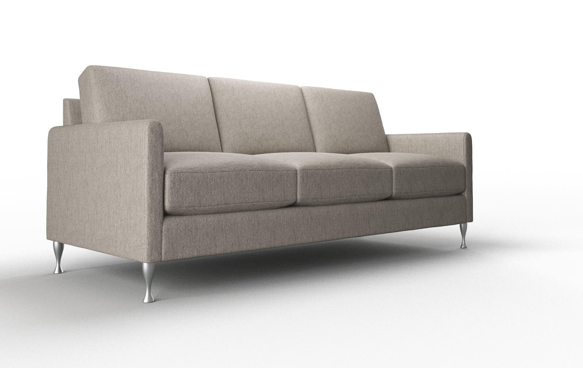 Eureka Cosmo Taupe Sofa metal legs 2