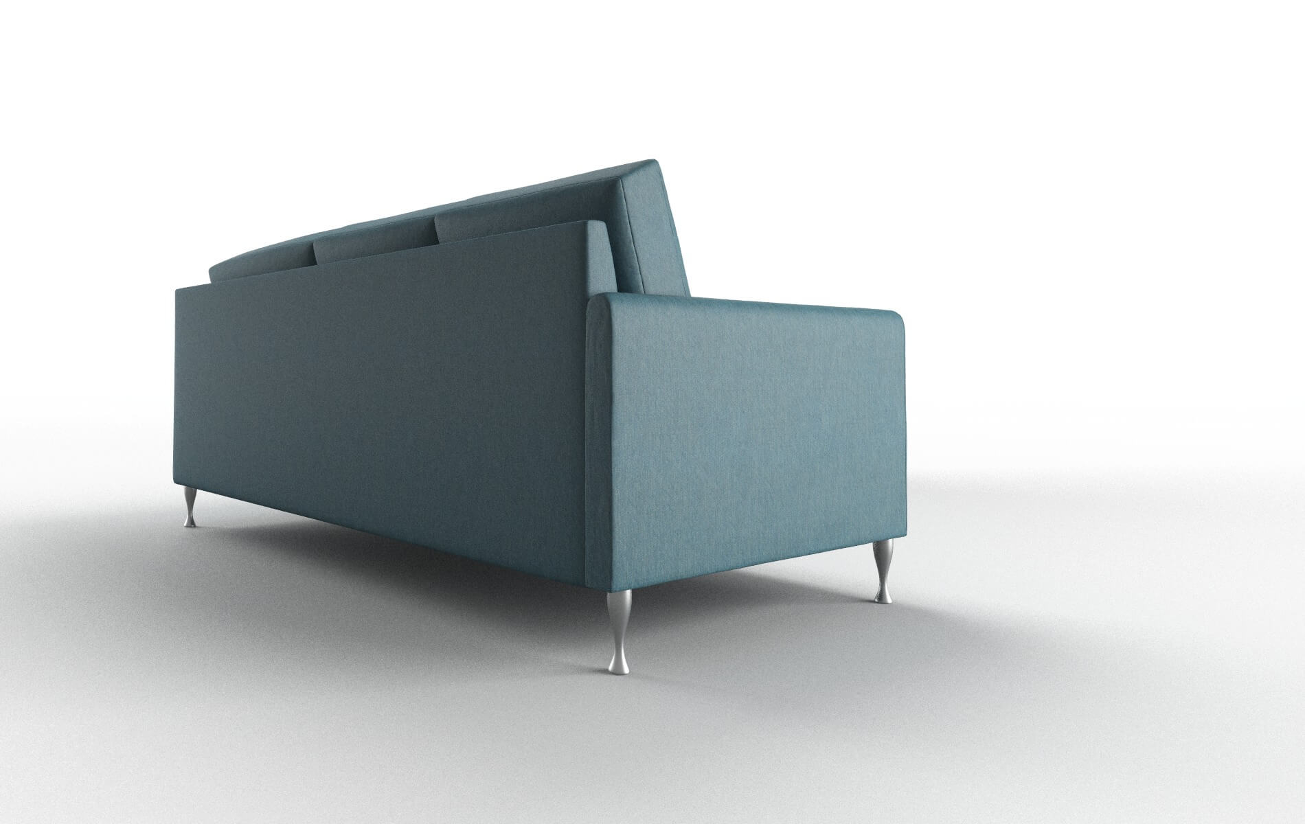 Eureka Cosmo Teal Sectional metal legs 3