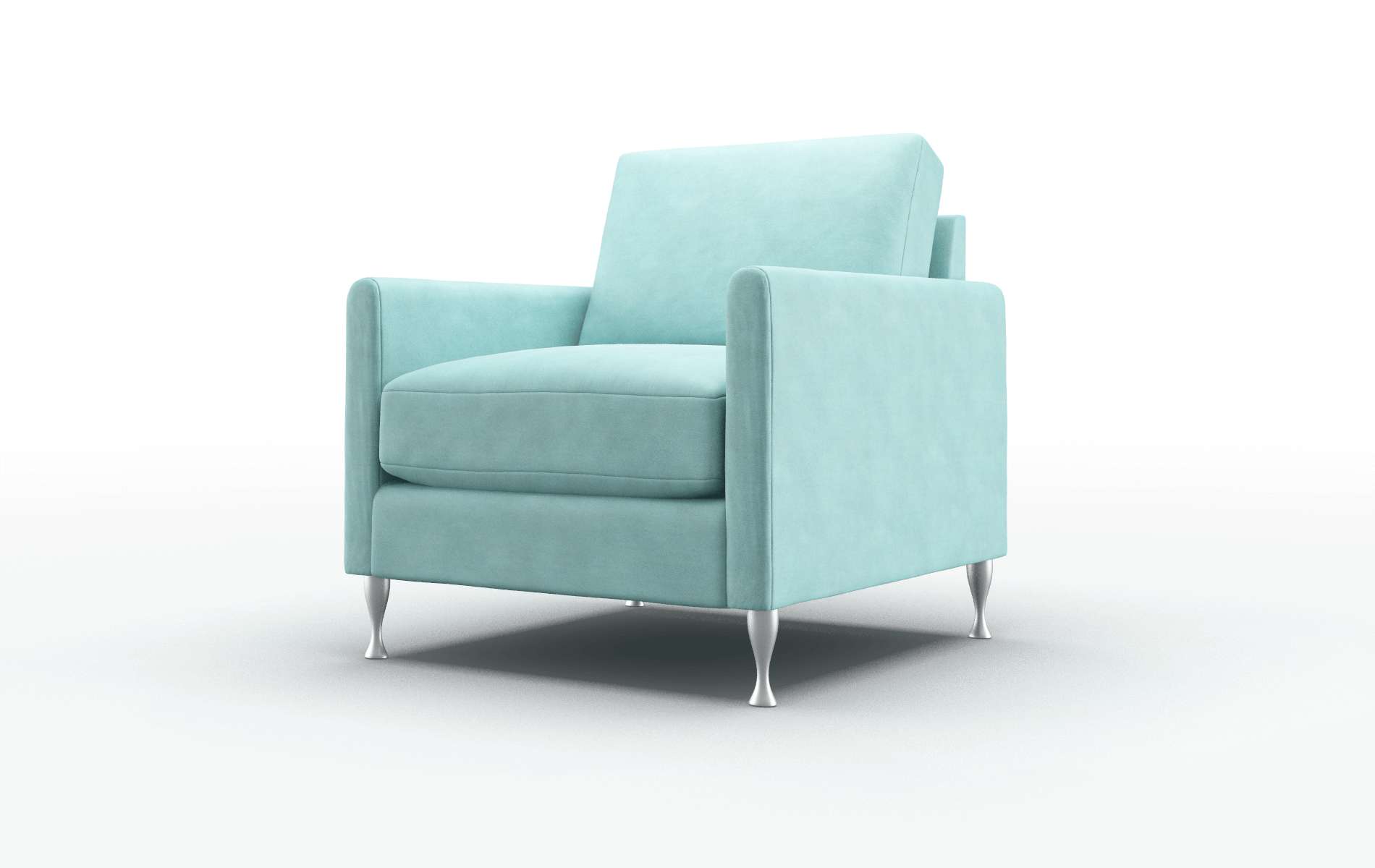 Eureka Curious Turquoise Chair metal legs 4