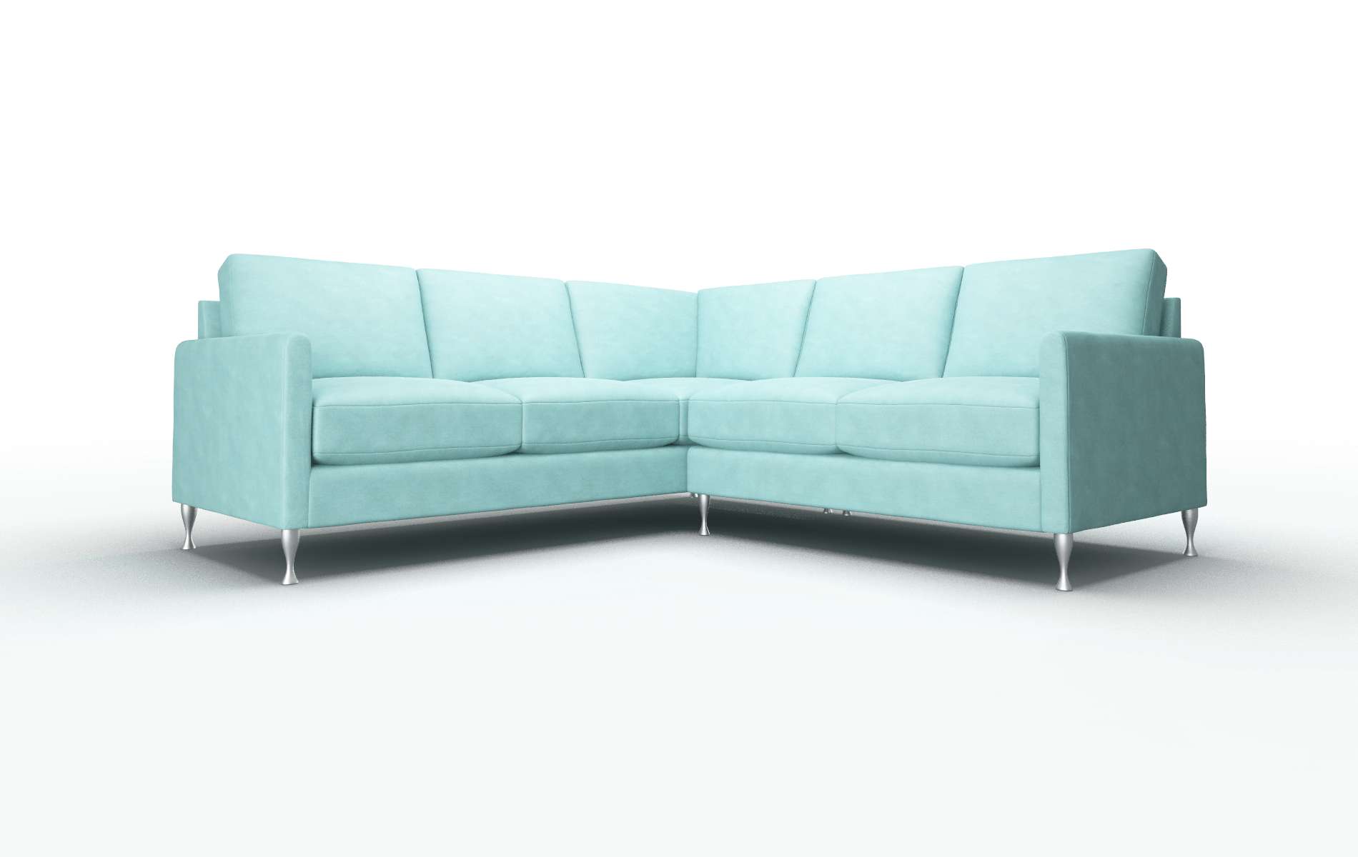 Eureka Curious turquoise Sectional Metal Legs  1