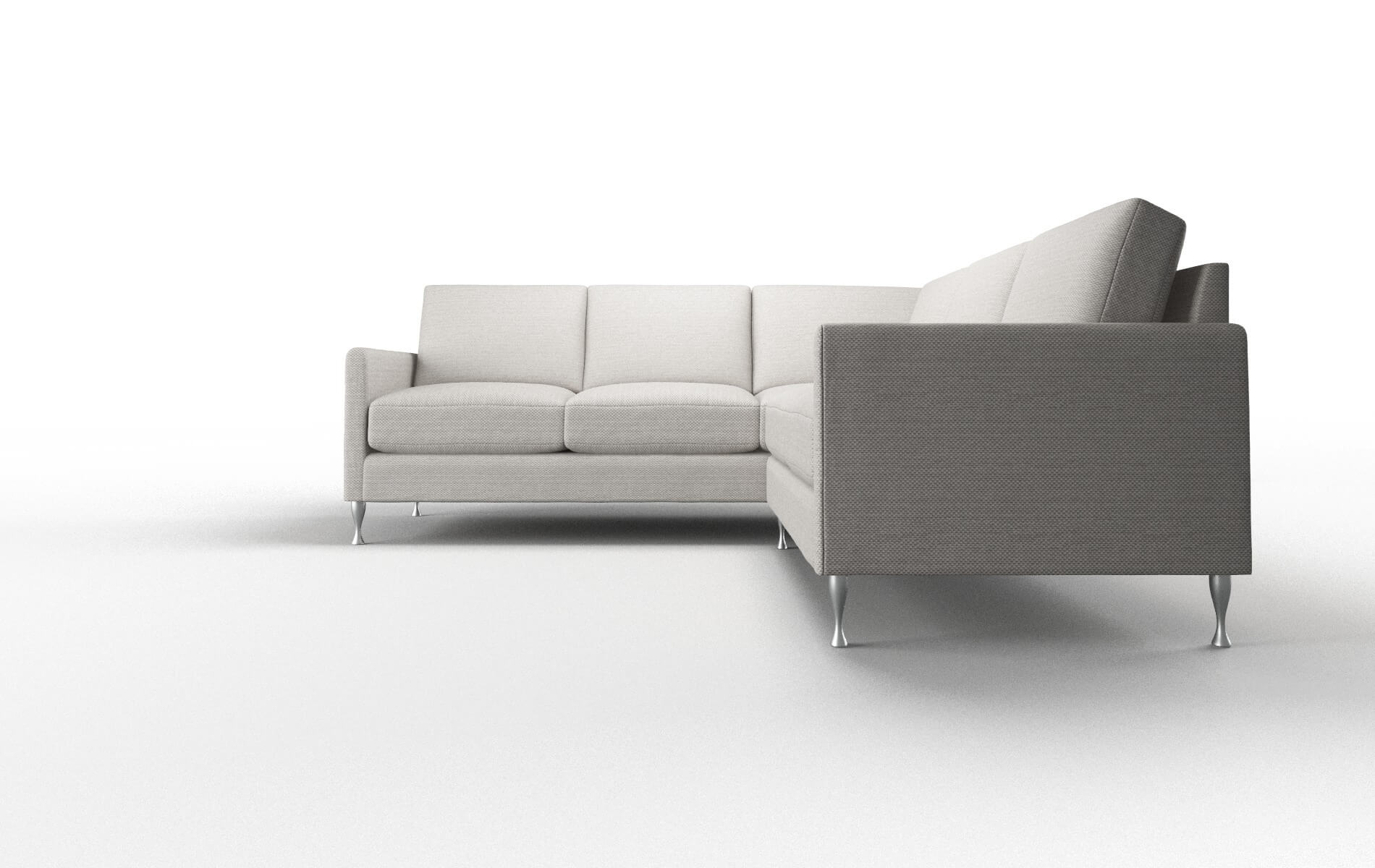 Eureka Derby Grey Sectional metal legs 5