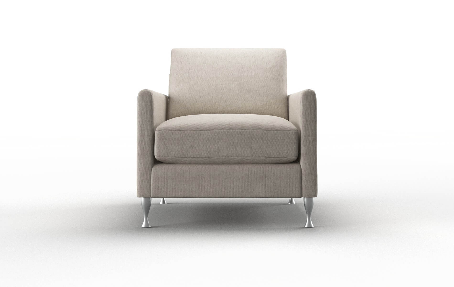 Eureka Derby Linen Chair metal legs 1