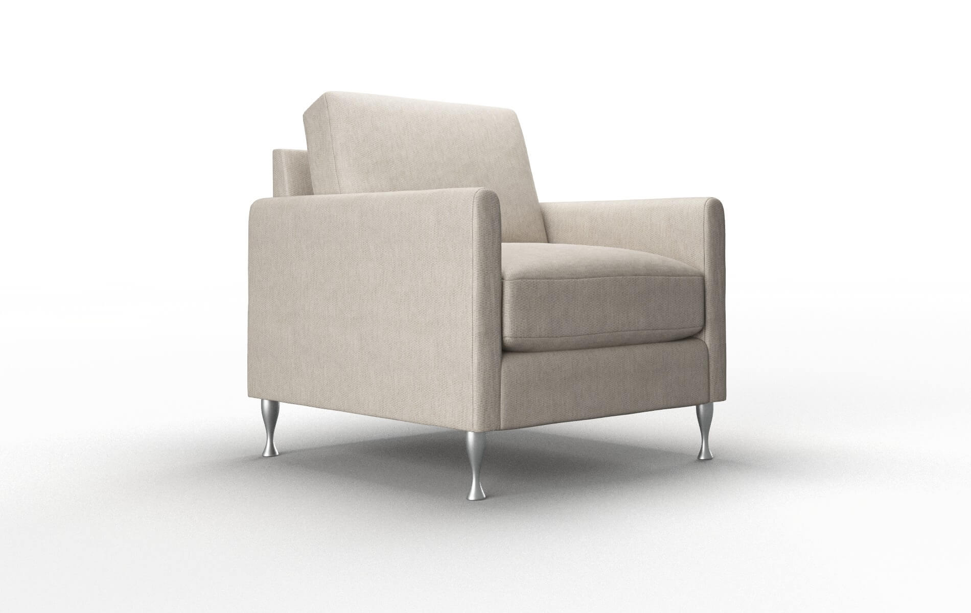 Eureka Derby Linen Chair metal legs 2