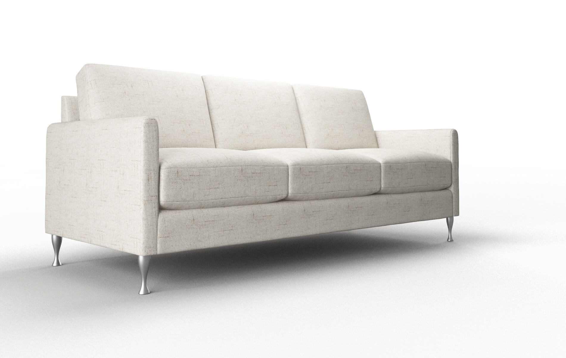 Eureka Derby Taupe Sofa metal legs 2