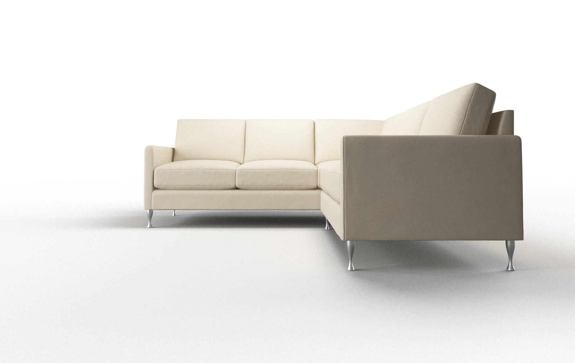 Eureka Dream_d Almond Sectional metal legs 5